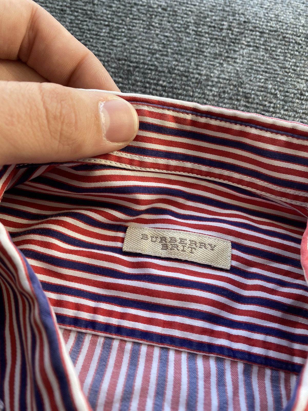 Burberry 🔥Burberry brit button down shirt luxury vintage mens Size US M / EU 48-50 / 2 - 3 Thumbnail