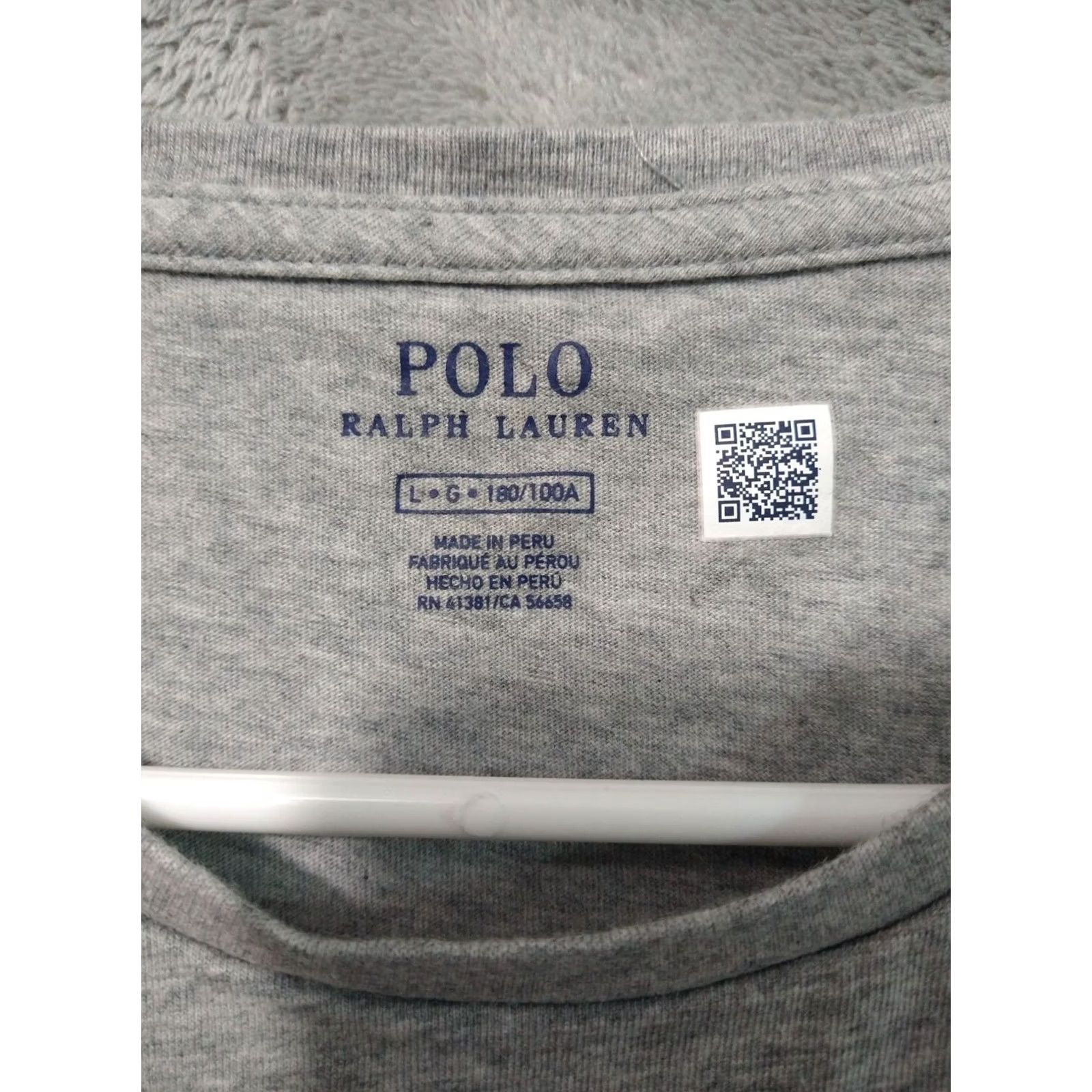 Polo Ralph Lauren Polo Ralph Lauren Shirt Mens Large Gray Big Pony Digital Crew Neck Short Sleeve Size US L / EU 52-54 / 3 - 5 Thumbnail