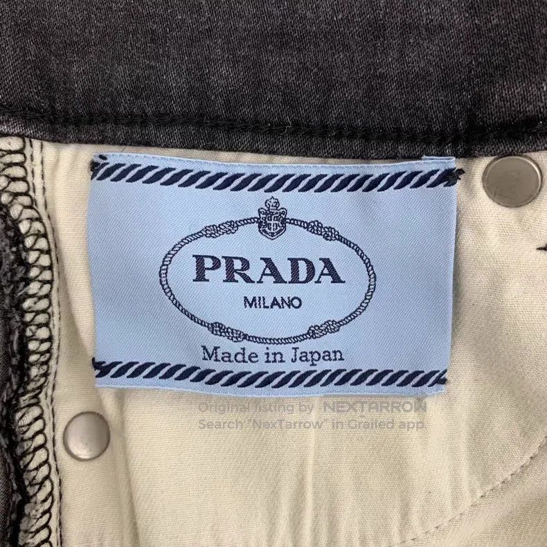 Prada Prada Black and gray washed cotton denim trousers Size 24" / US 00 / IT 34 - 7 Thumbnail