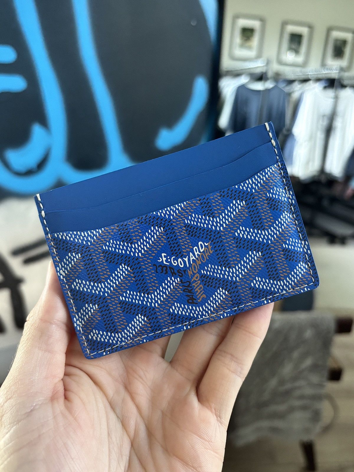 Goyard GOYARD | BLUE SULPICE CARDHOLDER WALLET Size ONE SIZE - 7 Thumbnail