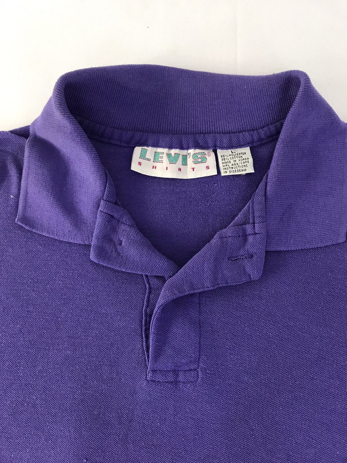 Levi's × Vintage Levis Shirt Plain Design Minimalist Polo Tee T-shirt Size US XL / EU 56 / 4 - 4 Thumbnail