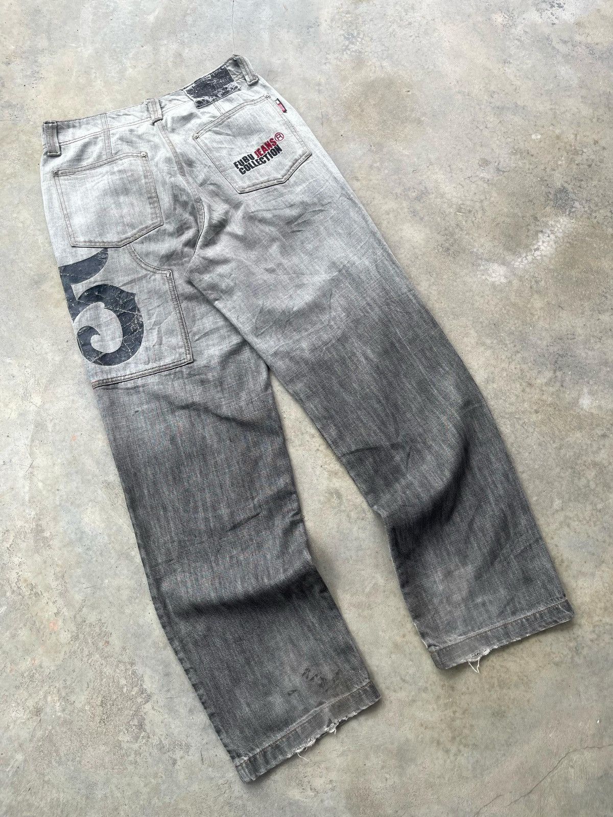 Fubu × JNCO Vintage Y2K Fubu Gradient Dye Jeans Pant Size US 32 / EU 48 - 10 Thumbnail