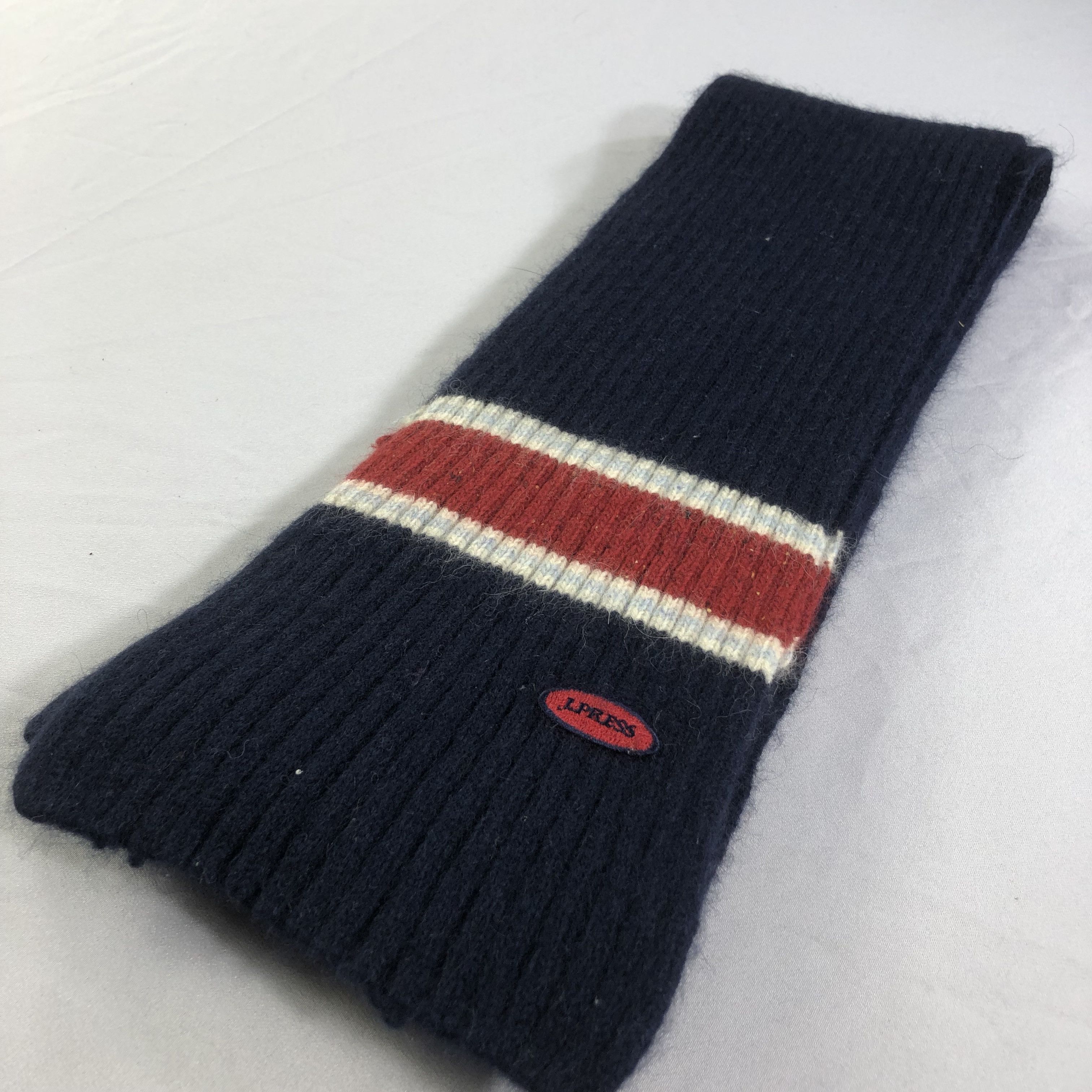 J. Press J. Press Pleated Wool Scarf Muffler V1533 Size ONE SIZE - 3 Thumbnail