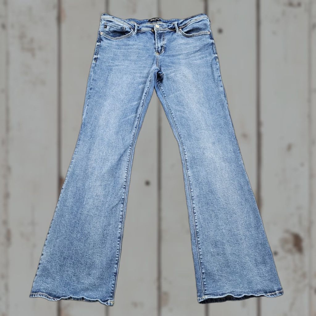 Vintage DEAR JOHN Jeans Women 32 Bootcut Mid Rise Stretch Light Wash Blue 33x32 Size 33" - 1 Thumbnail