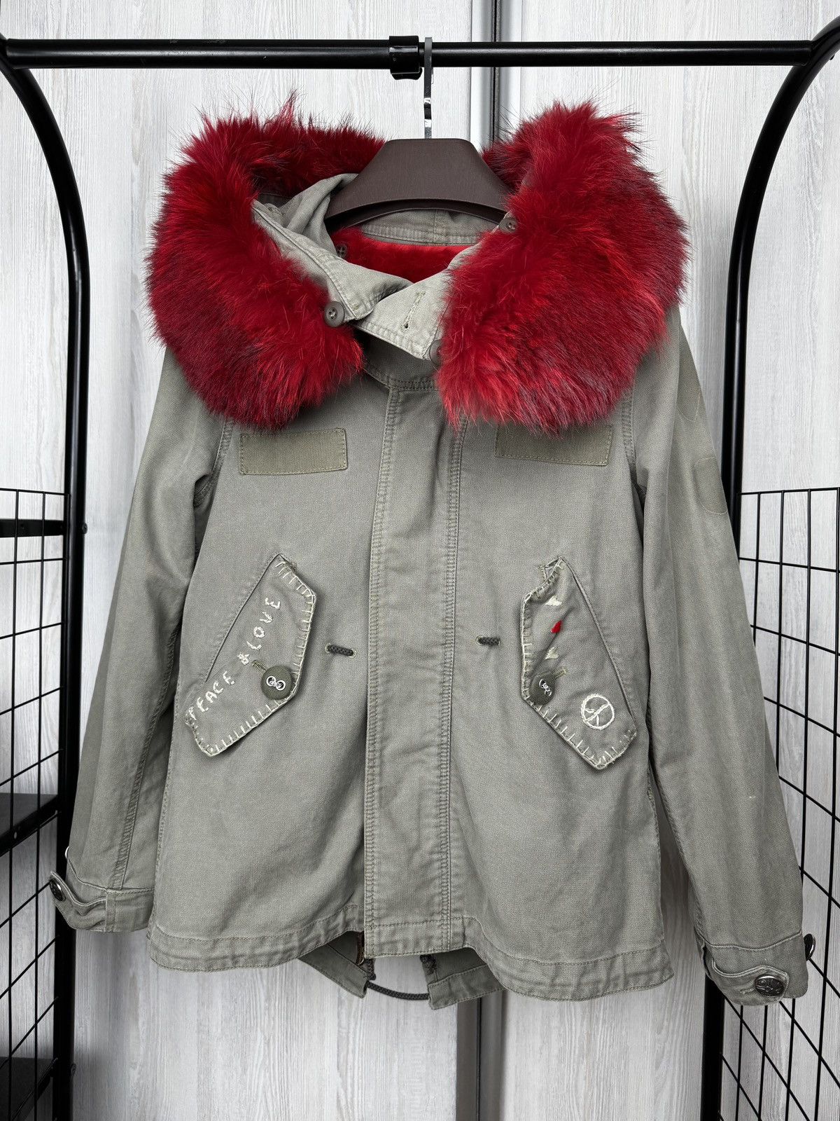 Other History Repeats by Femme Michele R. khaki lined jacket sz 42 Size M / US 6-8 / IT 42-44 - 2 Thumbnail