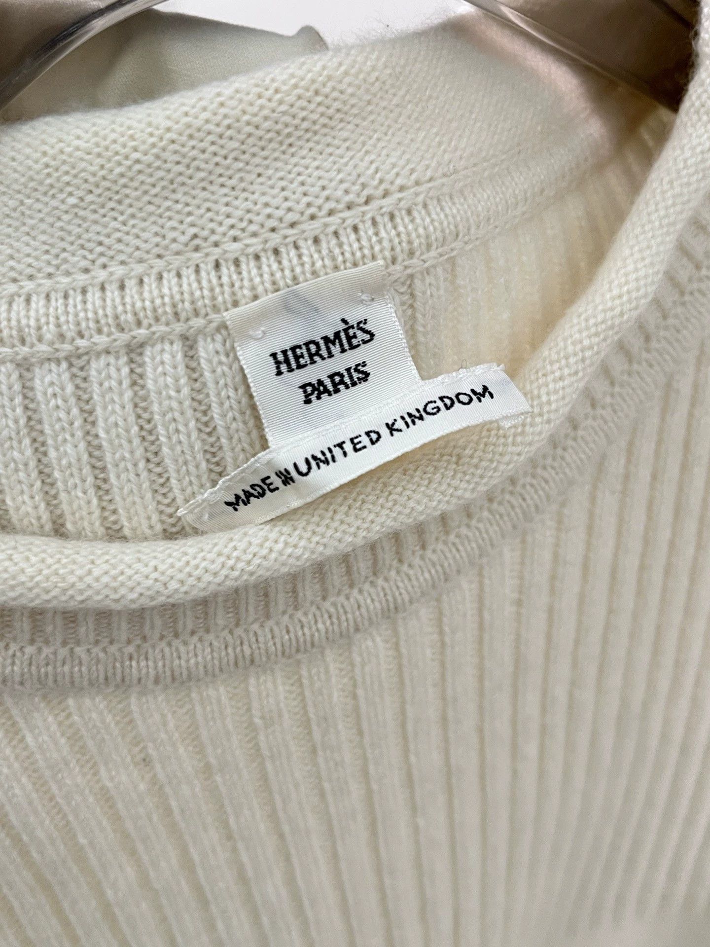 Hermes Hermes Beige Knit SS 34 (99 New) Size XS / US 0-2 / IT 36-38 - 3 Thumbnail