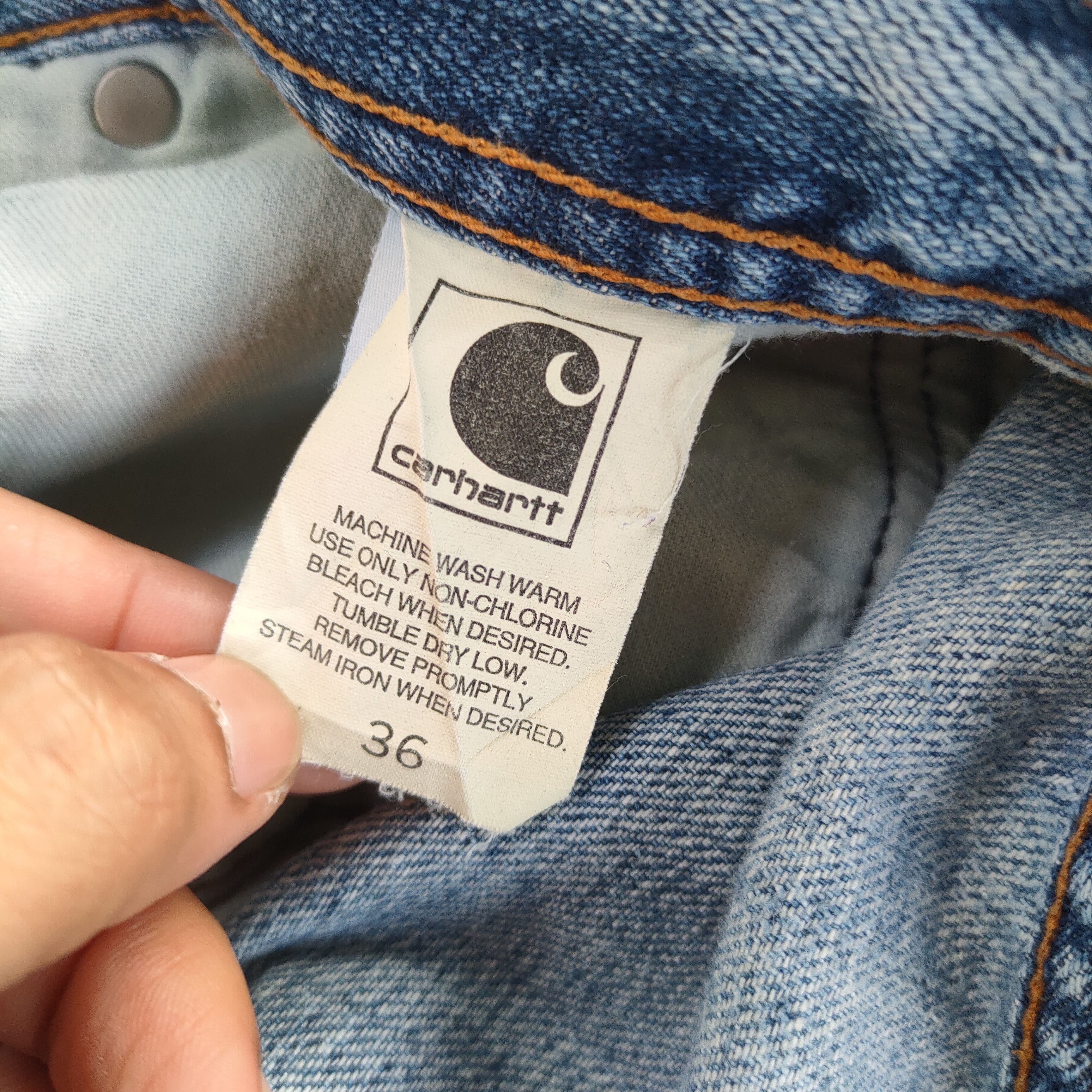 Carhartt VINTAGE CARHARTT CARPENTER FADED JEANS DENIM PANTS Size US 38 / EU 54 - 14 Thumbnail