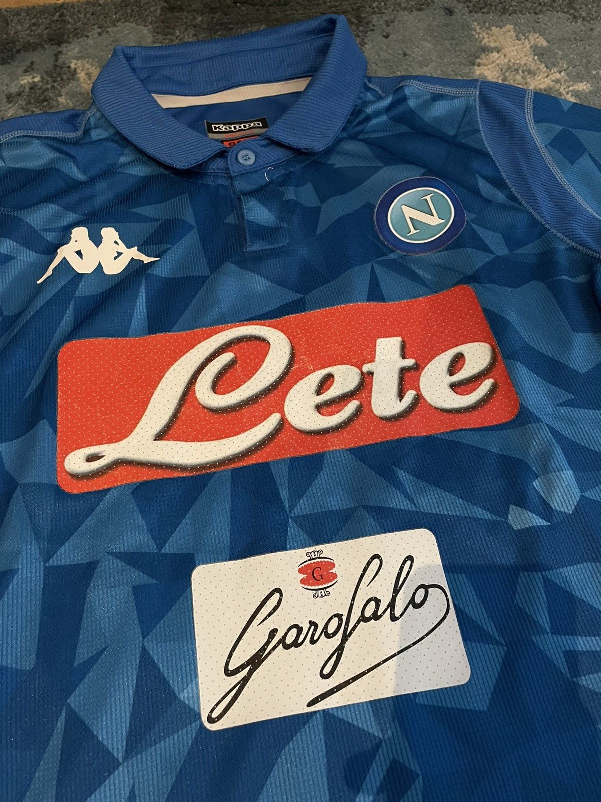 Kappa SSC Napoli Maradona 2018-2019 Home Kit Soccer Jersey Shirt Size US S / EU 44-46 / 1 - 2 Thumbnail