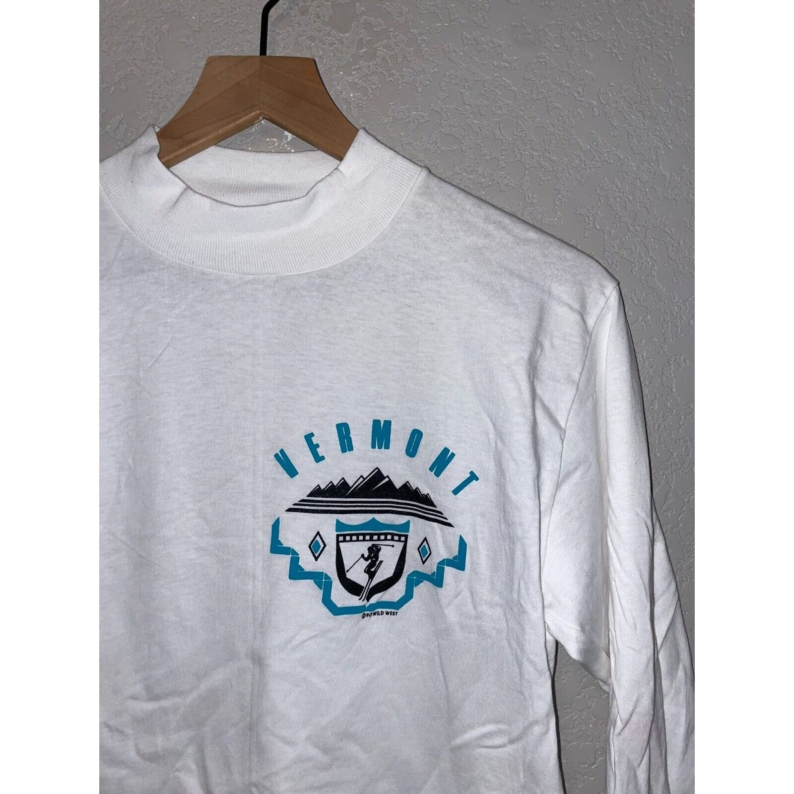 Vintage Vintage Vermont Skiing Shirt Ski Long Sleeve Tee 90s VTG M Size US M / EU 48-50 / 2 - 2 Thumbnail
