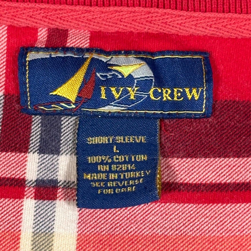 Vintage VINTAGE Ivy Crew Polo Shirt Adult LARGE Red Plaid Sailing Nautical 90s Ivy Crew Polo Shirt Mens L Red Plaid 90s Vintage Navy Size US L / EU 52-54 / 3 - 4 Thumbnail