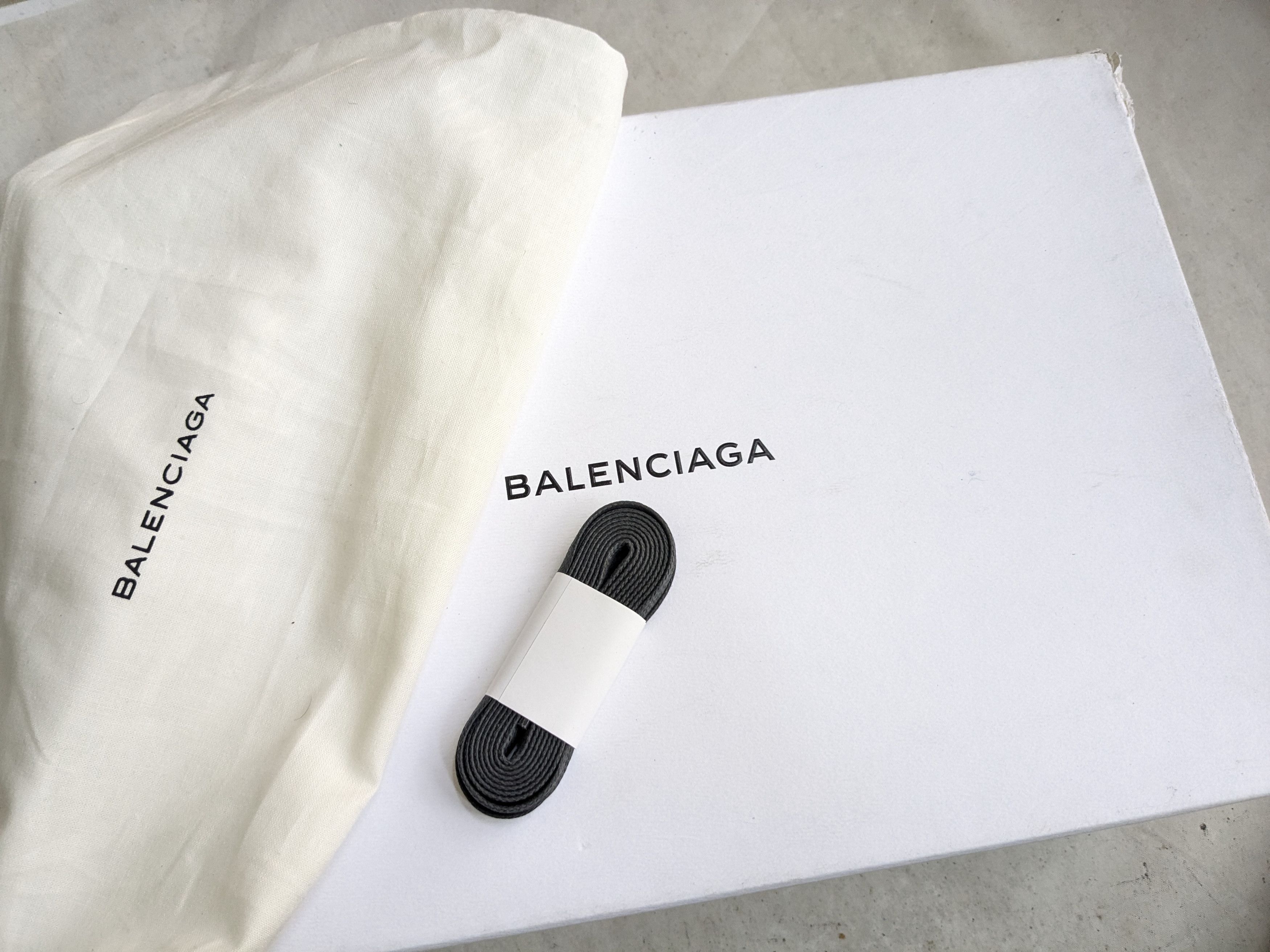 Balenciaga Balenciaga Arena Gray 14 Leather High Tops Size US 14 / EU 47 - 18 Thumbnail