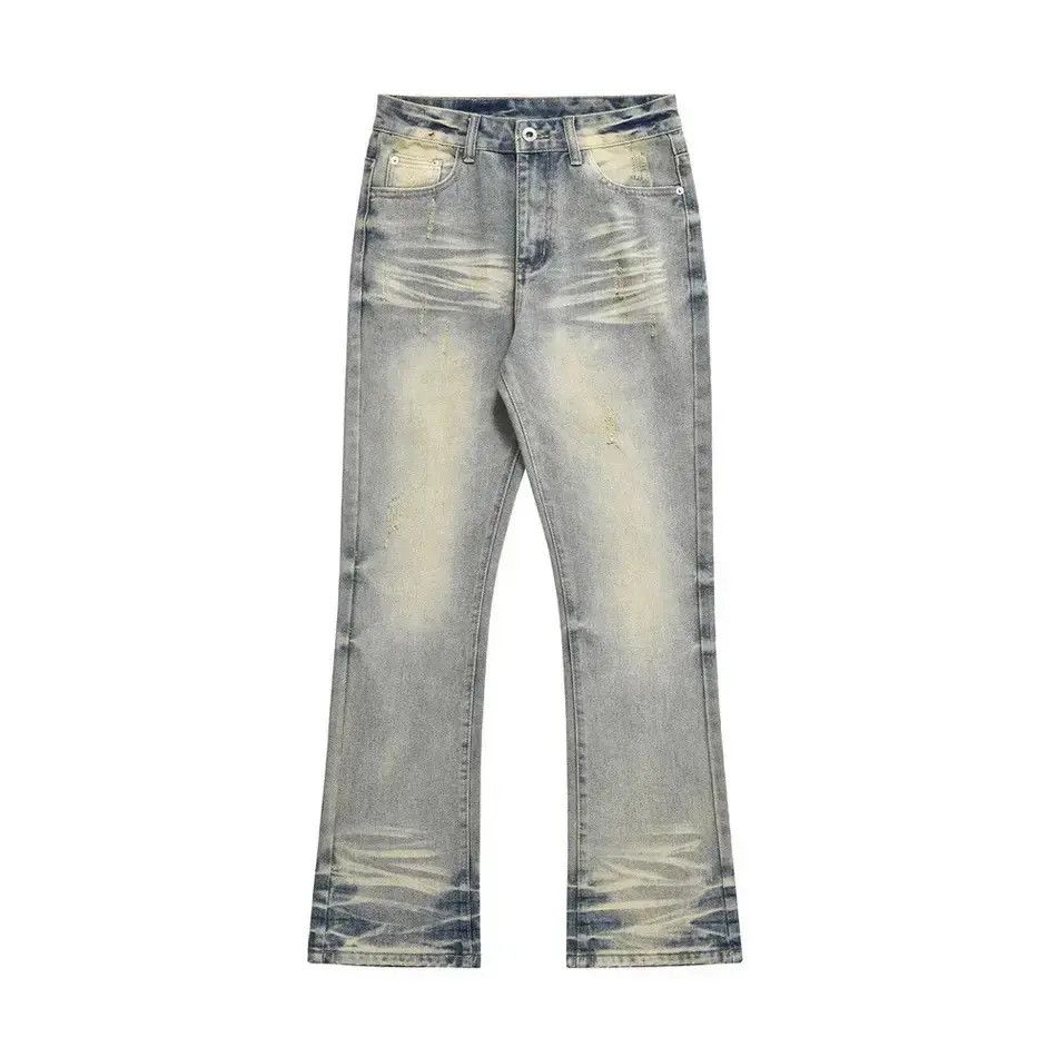 Japanese Brand Washed Mud Yellow Denim Pants Size US 32 / EU 48 - 1 Thumbnail
