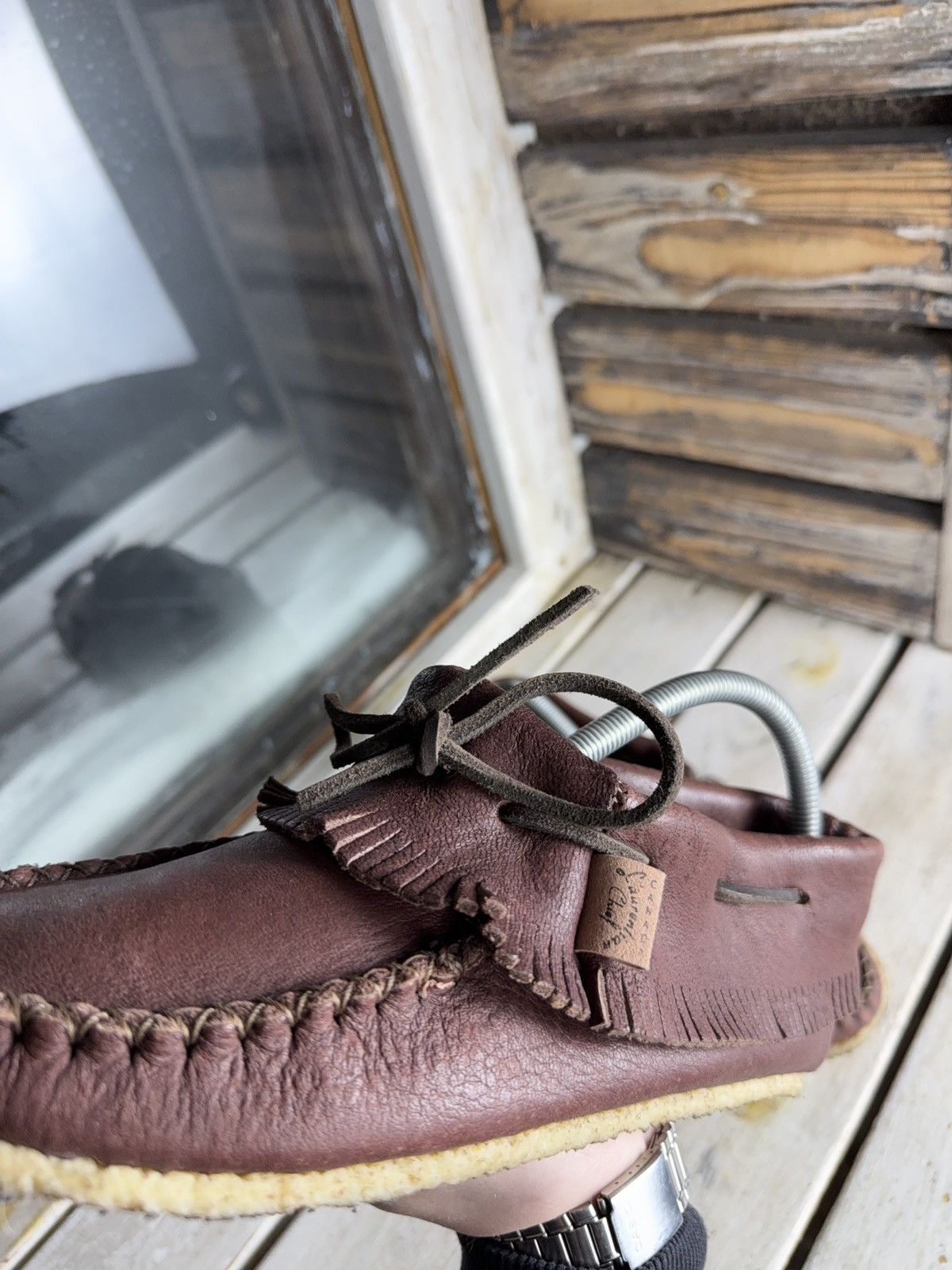 Japanese Brand Avant Garde Y2K Laurentian Chief Leather Moccasins Canada Size US 8 / EU 41 - 15 Thumbnail