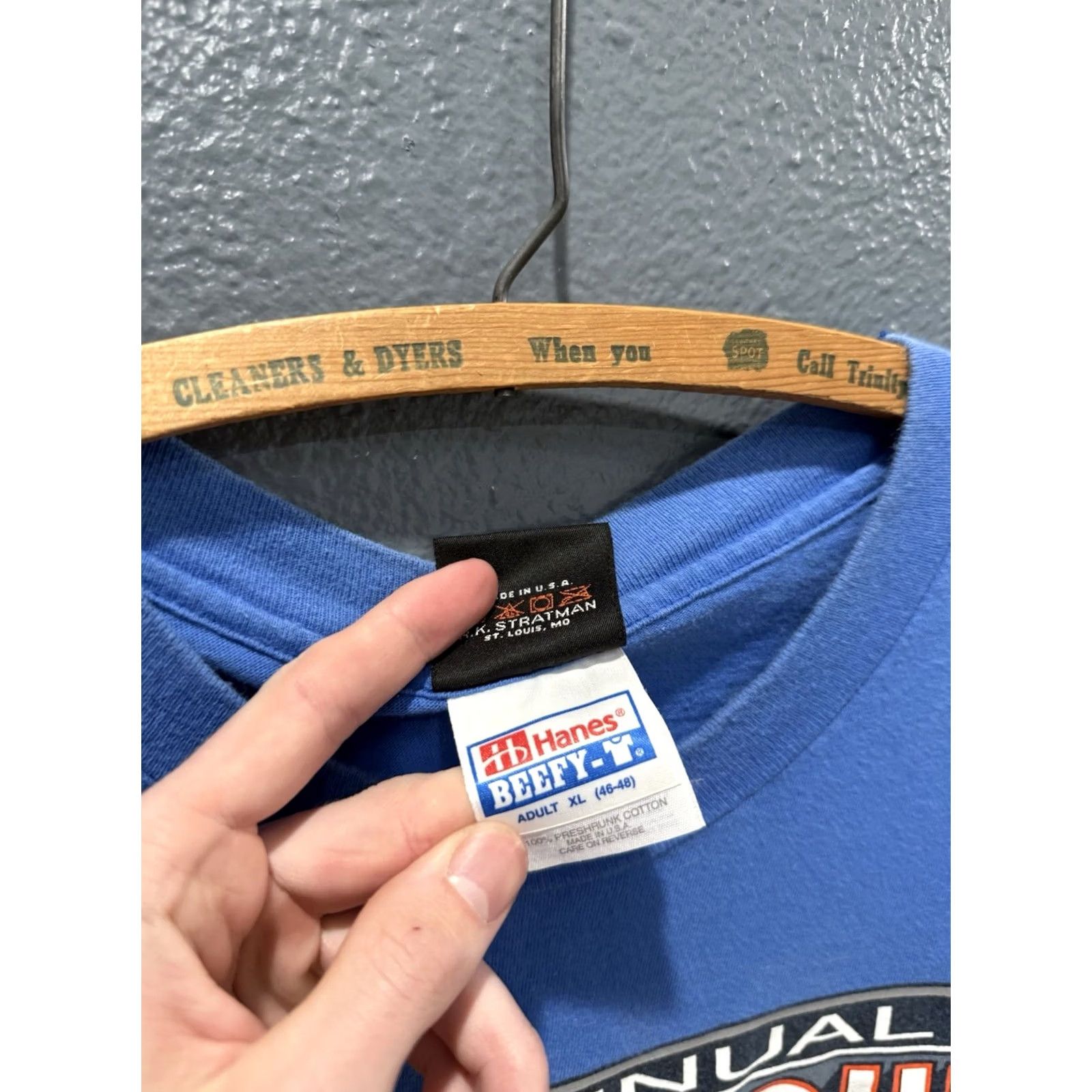 Harley Davidson VINTAGE Harley-Davidson Blue Tee Shirt XL Men 90s Size US XL / EU 56 / 4 - 3 Thumbnail