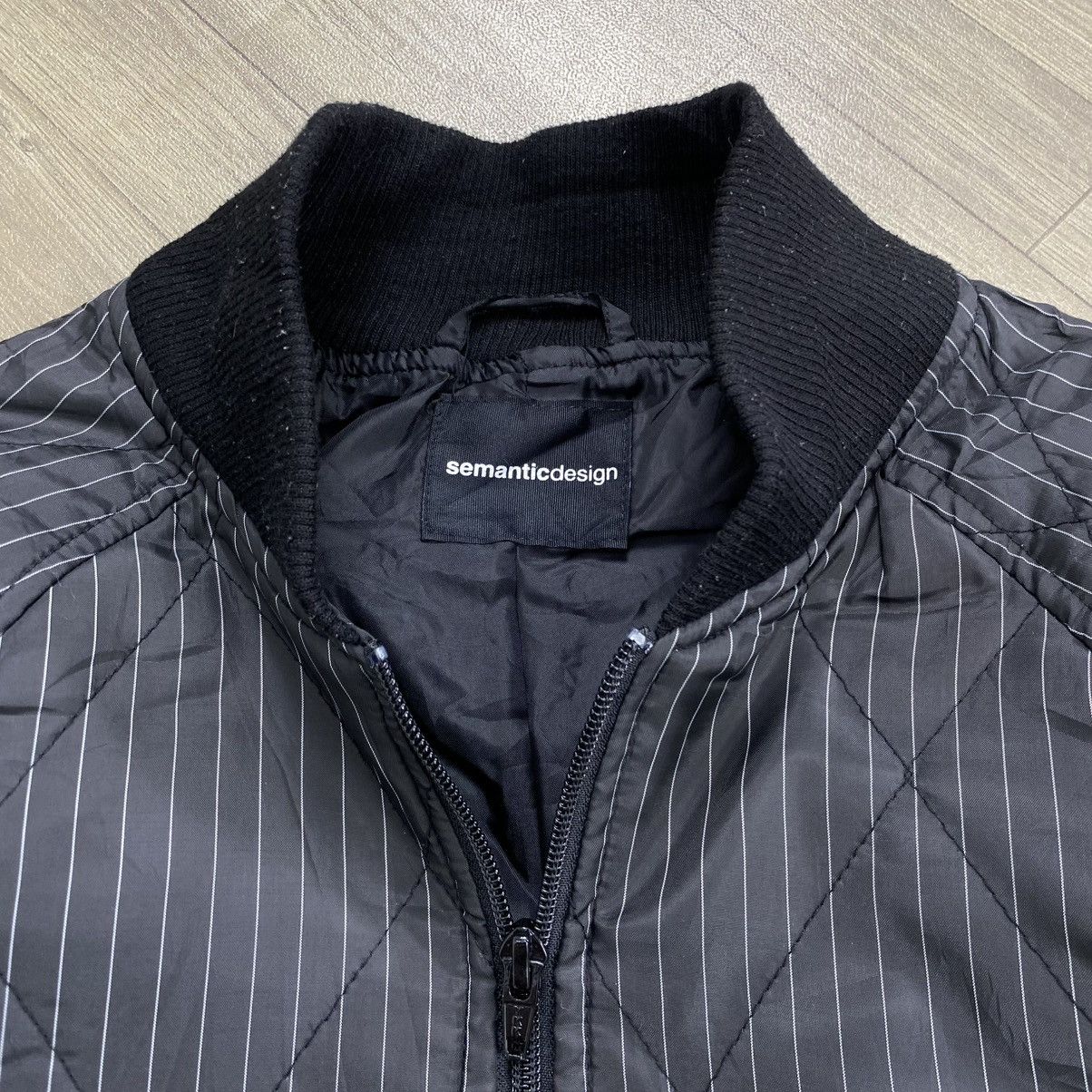 semanticdesign 2000s Vintage SematicDesign Quilted Striped Inner Jacket Size US L / EU 52-54 / 3 - 3 Thumbnail