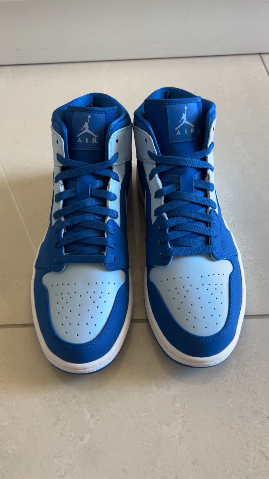 Nike Nike Air Jordan 1 Retro Mid 'Ice Blue' sneaker Size US 12 / EU 45 - 2 Thumbnail