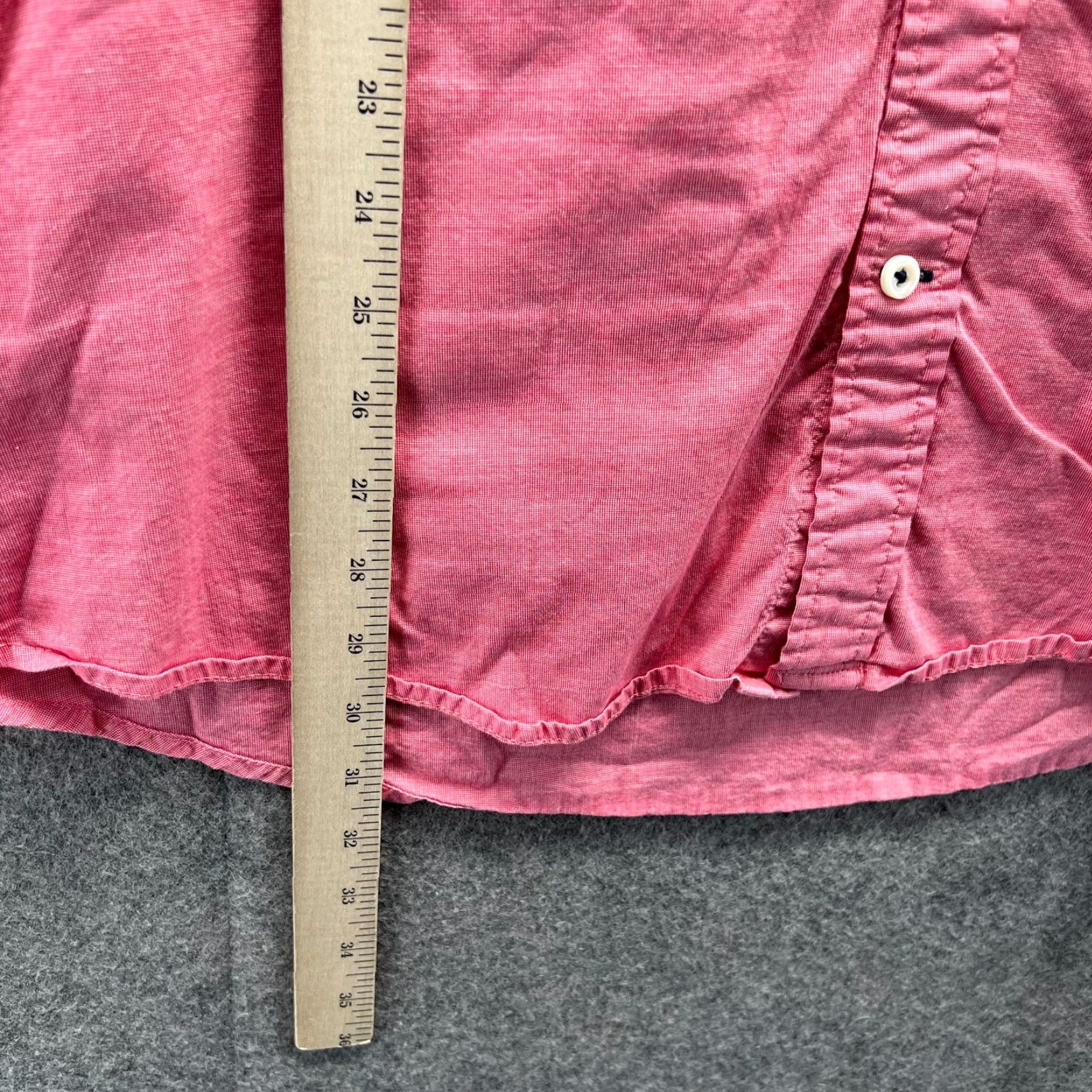 Tommy Hilfiger VINTAGE Tommy Hilfiger Shirt Mens XL Pink Button Down Classic Preppy Dress Oxford VTG Size 46R - 6 Thumbnail
