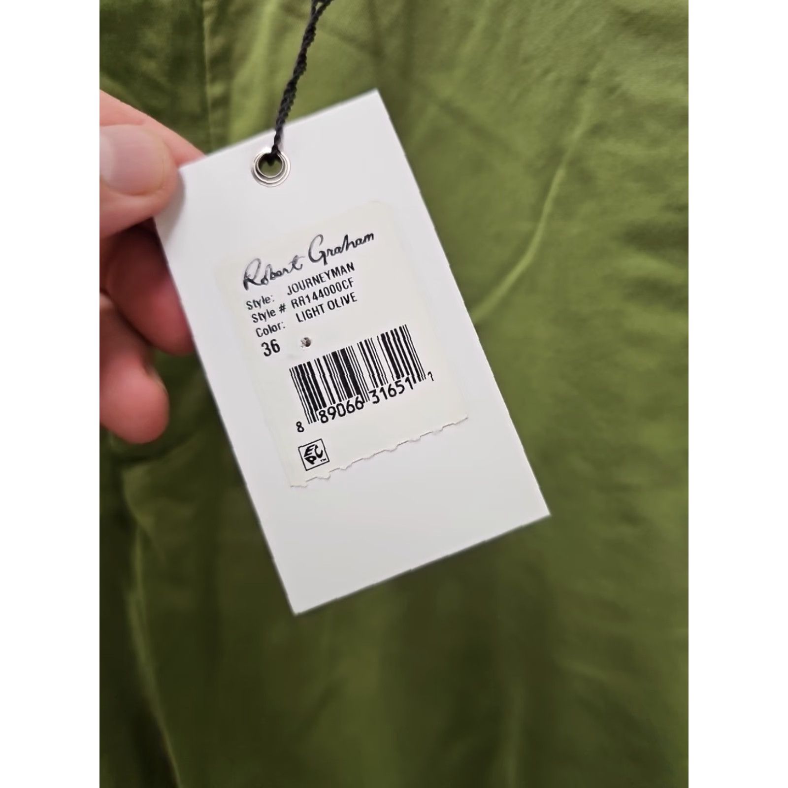 Robert Graham Robert Graham Men's Shorts, Classic Fit JOURNEYMAN Green 36 Casual Modern Waist 36in Inseam 9in Cotton Summer Winter Mens Green Size US 36 / EU 52 - 3 Thumbnail