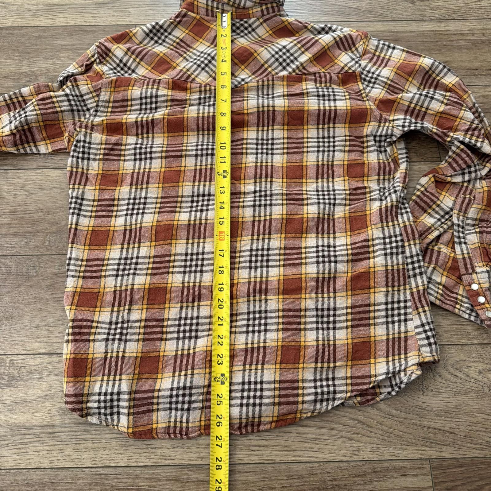 Wrangler Vintage Wrangler Western Flannel Plaid Snap Shirt 90s Y2K Size US M / EU 48-50 / 2 - 6 Thumbnail