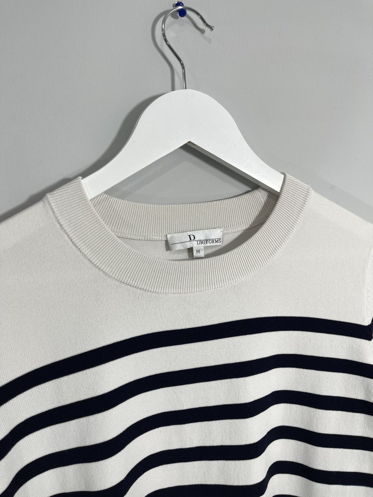 Dior Dior Uniforms Bee Logo Short Sleeve Striped Sweatshirt Size M / US 6-8 / IT 42-44 - 4 Thumbnail