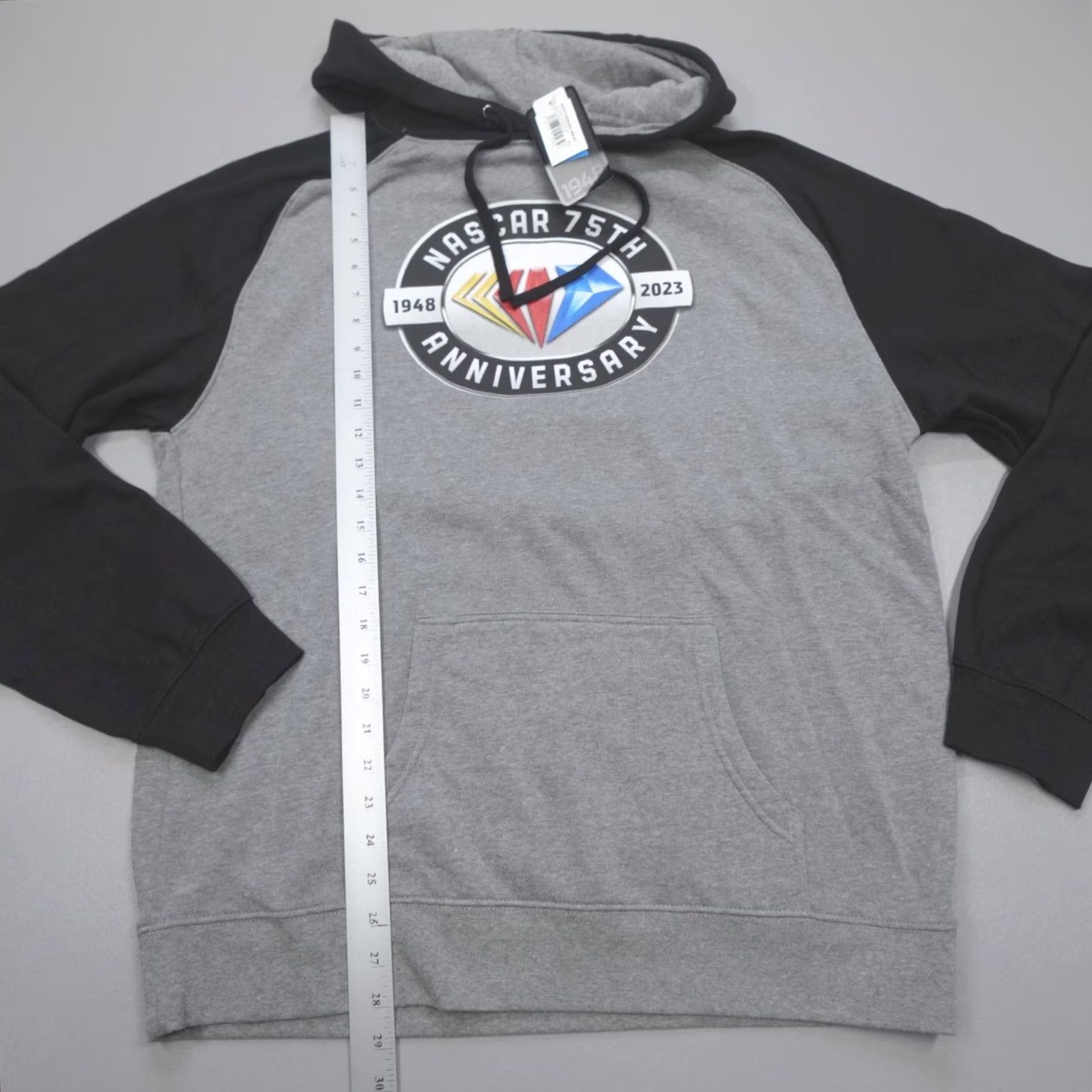 NASCAR VINTAGE Nascar 75th Anniversary Fleece Pullover Hoodie Sweatshirt Men's XL Gray Size US XL / EU 56 / 4 - 5 Thumbnail