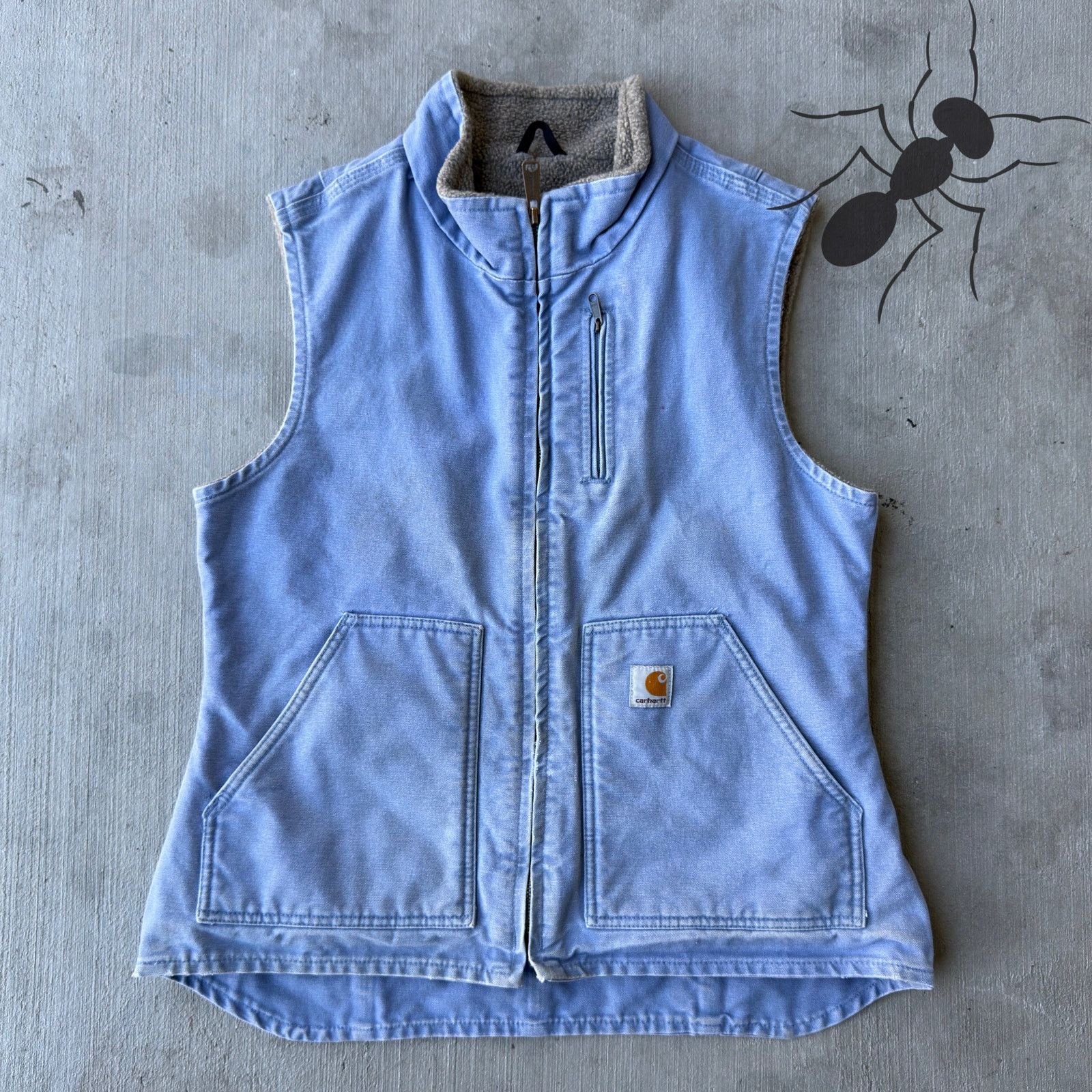 Carhartt × Vintage Carhartt WOMENS WV001 CUB light blue work wear vest Size US M / EU 48-50 / 2 - 1 Thumbnail