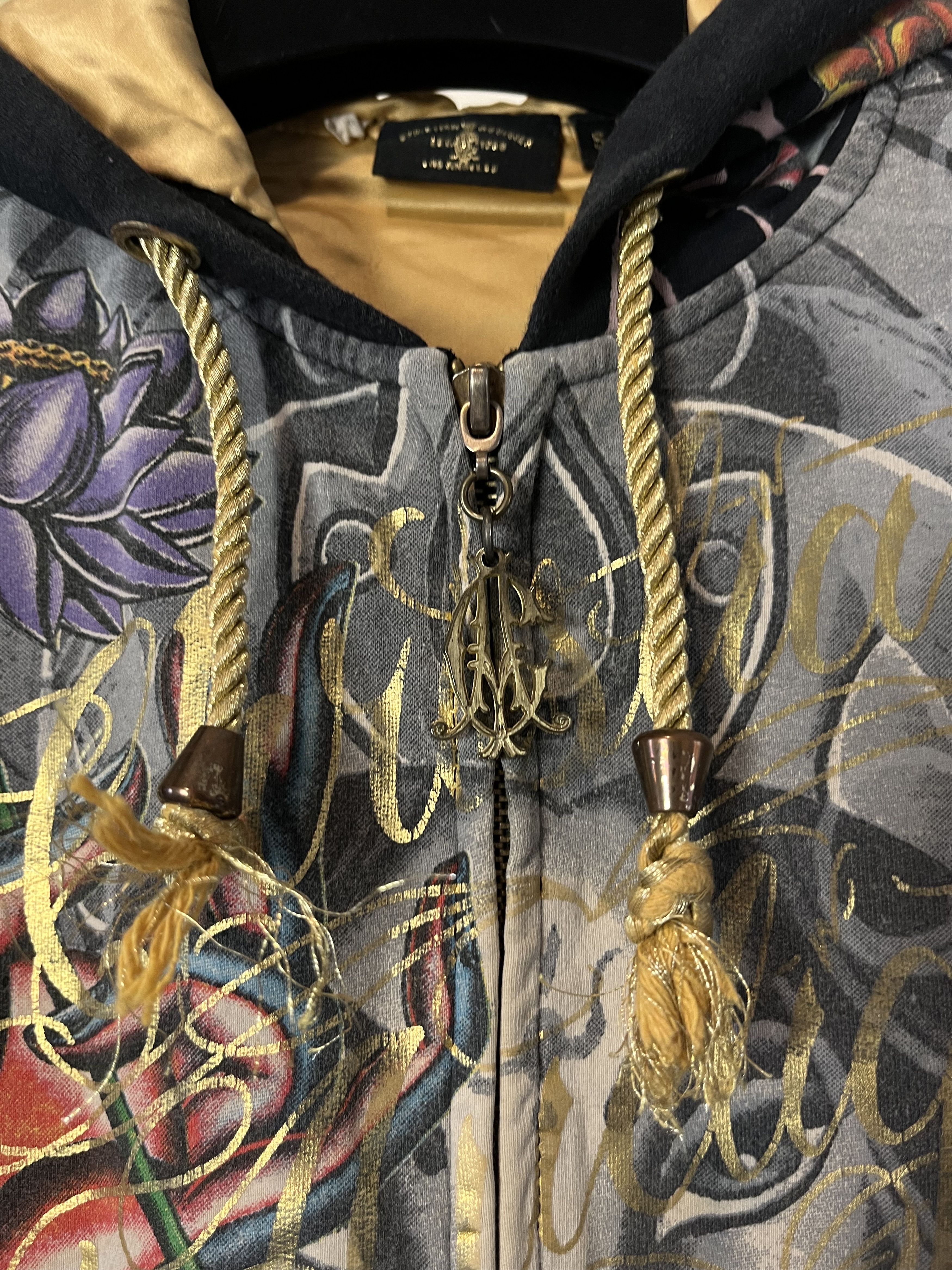 Christian Audigier × Ed Hardy × Vintage Ed Hardy By Christian Audigier Hindu Ganesha Buddhism Hoodie Size S / US 4 / IT 40 - 4 Thumbnail