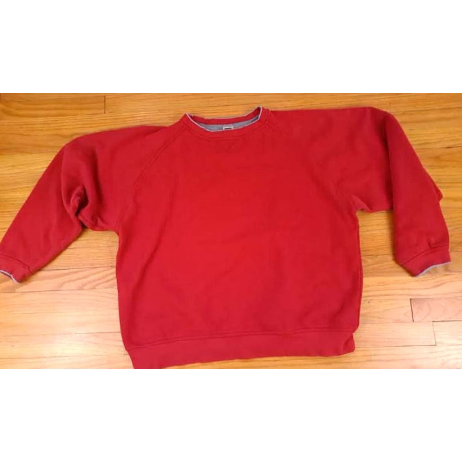 Russell Athletic Russell Athletic Sweatshirt size X-Large Red Cotton Men Pullover Crew Neck Long Sleeve Solid Regular Logo Est. 1902 Size US XL / EU 56 / 4 - 3 Thumbnail