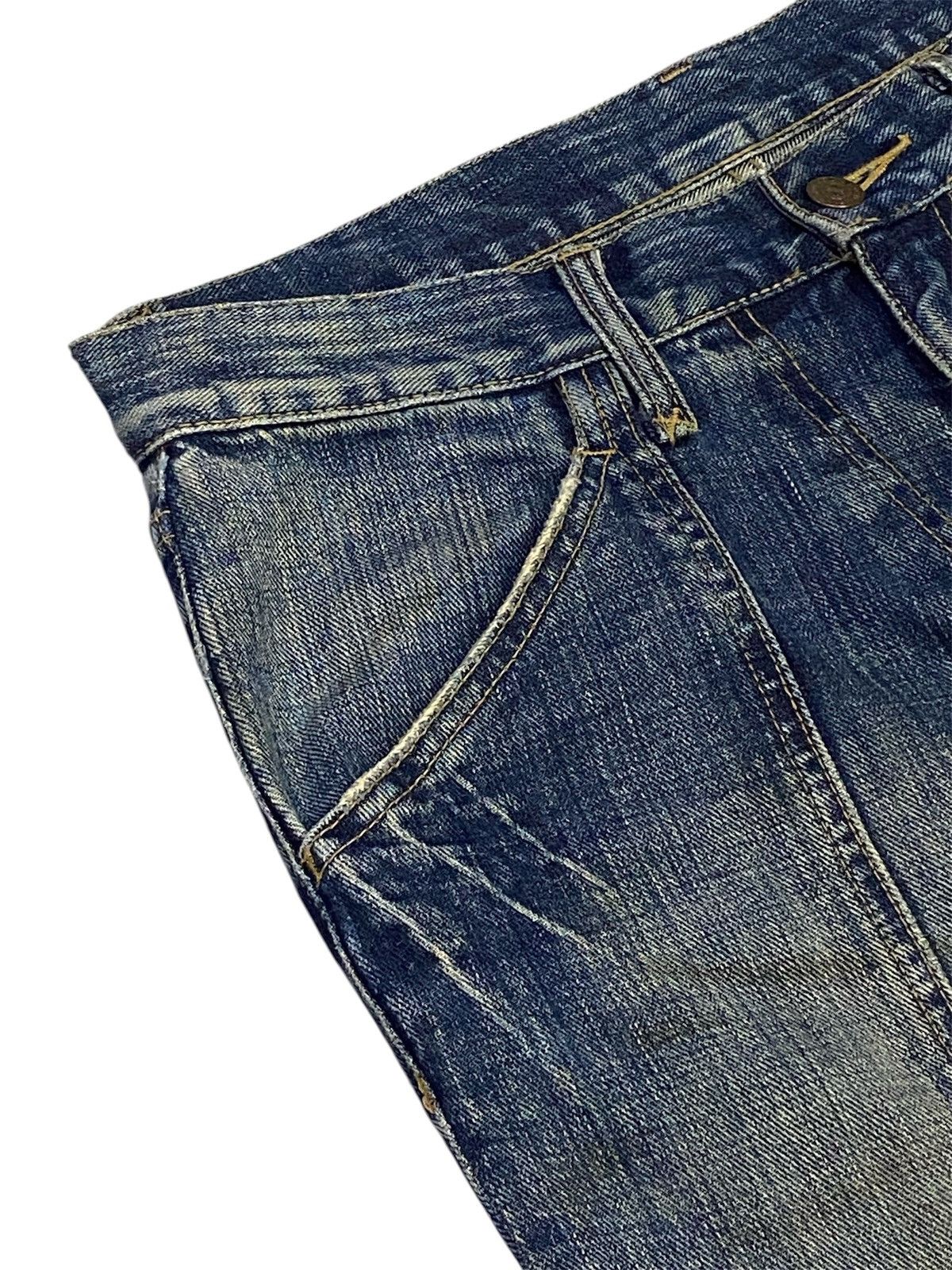 Tornado Mart 💃Tornado Mart Mud Wash Backlace Flared Jeans Size US 30 / EU 46 - 6 Thumbnail