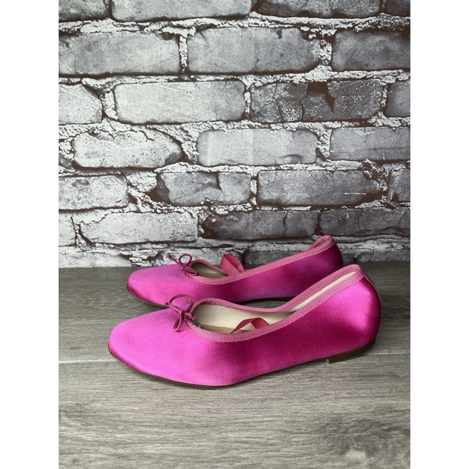 J.Crew J.Crew Factory Hot Pink Satin Silk MJ Strap Ballet Flats Wom Size US 7.5 / IT 37.5 - 12 Thumbnail