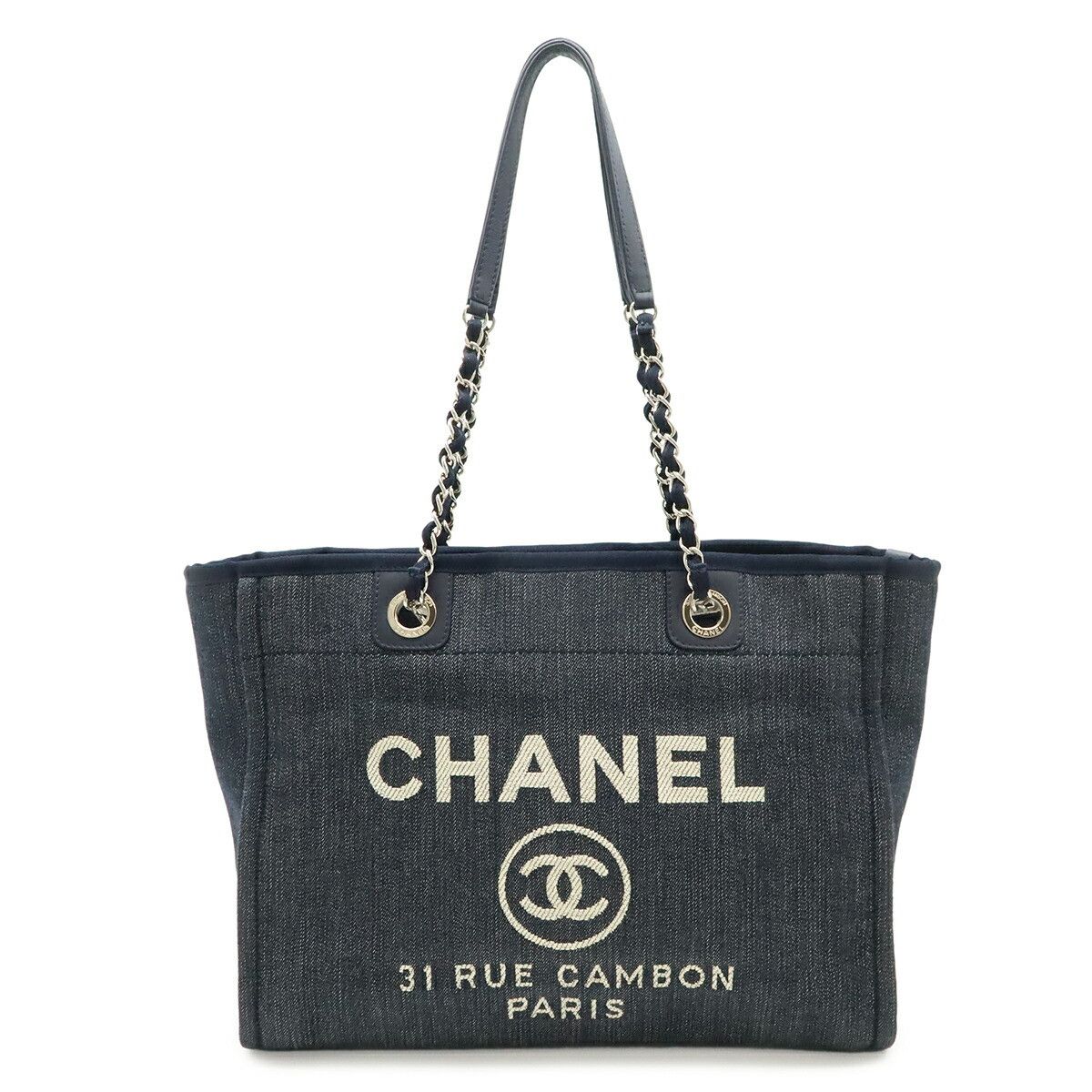 Chanel Chanel Chanel Deauville Medium Tote Bag Textile Tote Bag A67001 DUTY FREE for USA Size ONE SIZE - 1 Thumbnail