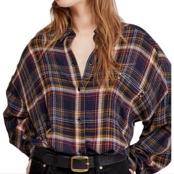 Free People Hidden Valley Button Down Shirt Size S / US 4 / IT 40 - 8 Thumbnail