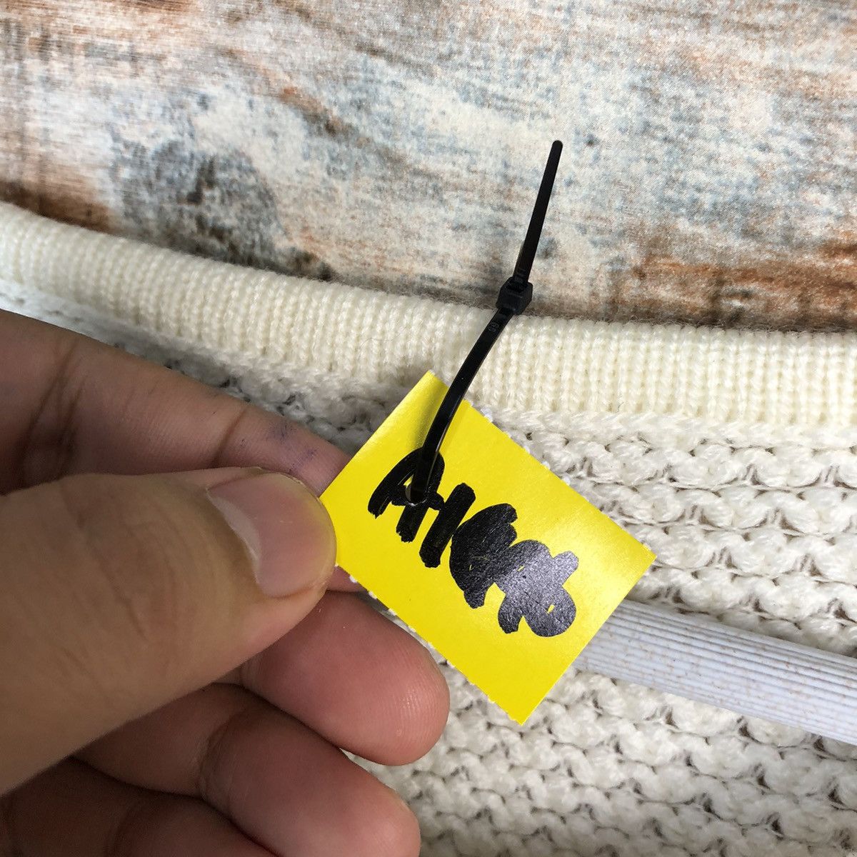 Homespun Knitwear × Japanese Brand Japan vintage White Full Print Knitwear #A1696 Size L / US 10 / IT 46 - 10 Thumbnail