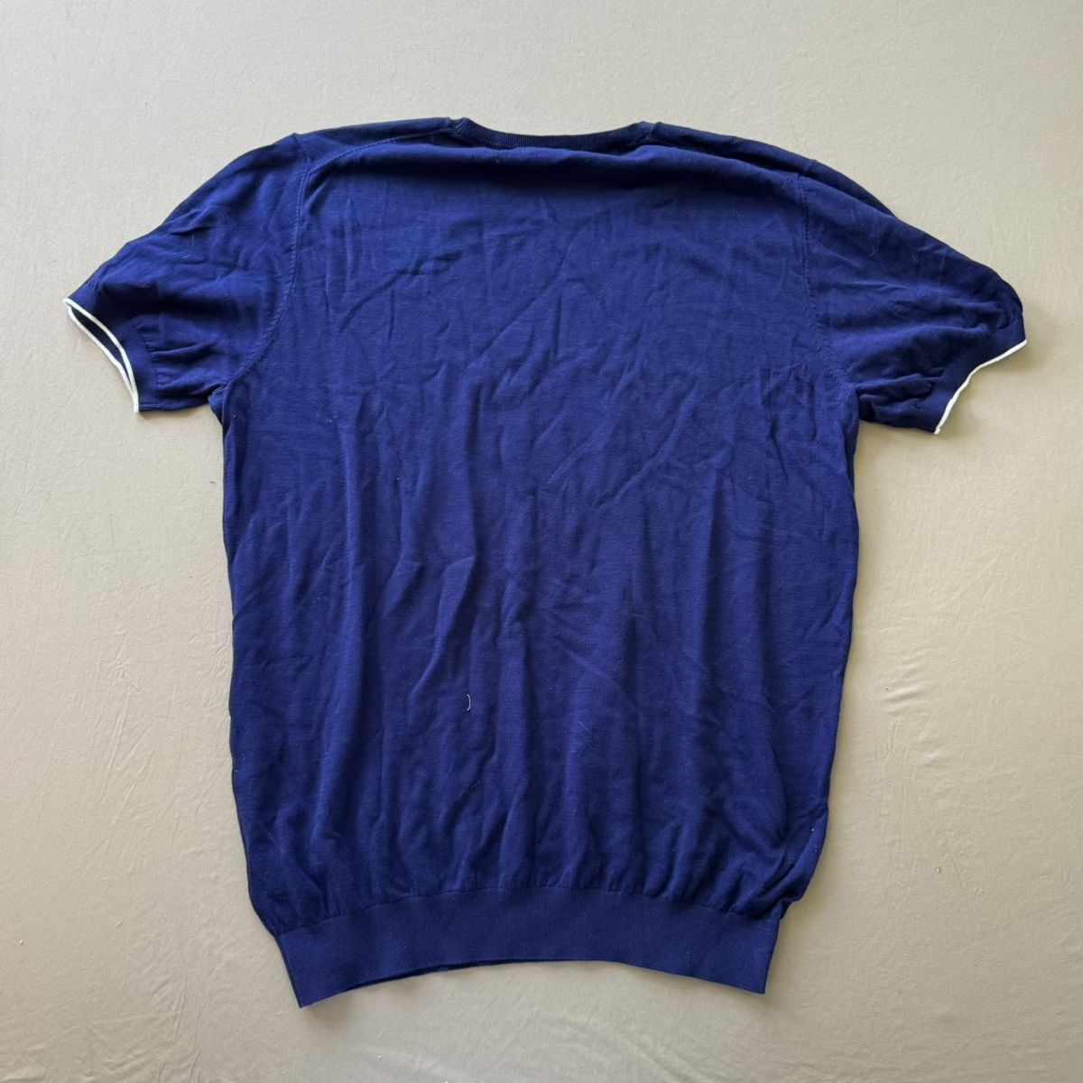 Massimo Dutti Massimo Dutti Cotton Short Sleeve Sweater Size US XXL / EU 58 / 5 - 2 Thumbnail