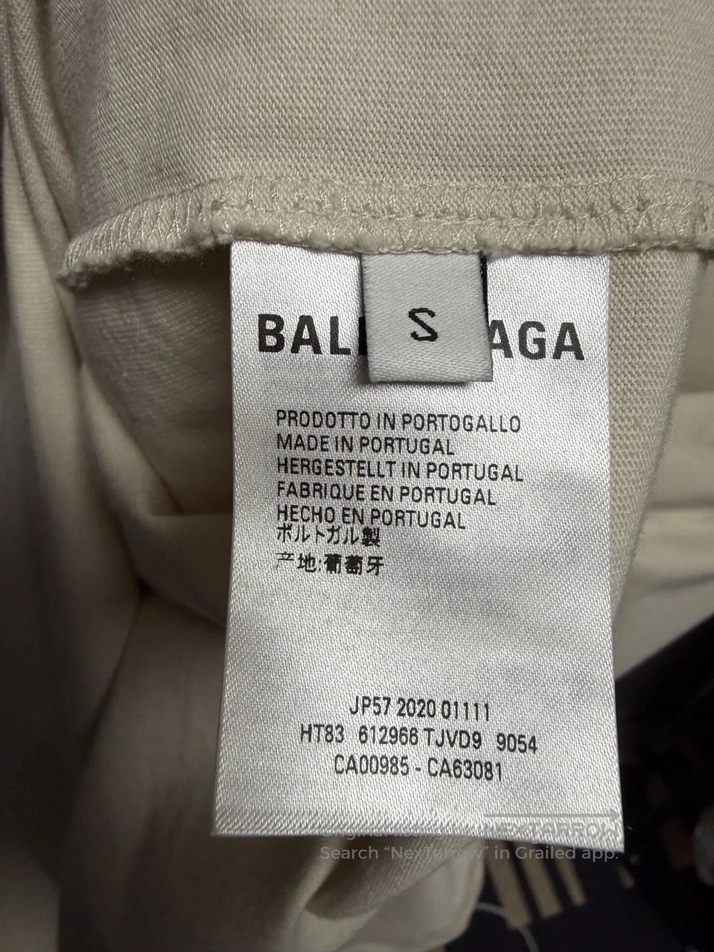 Balenciaga balenciaga short sleeve t-shirt in gray white. Size US S / EU 44-46 / 1 - 4 Thumbnail