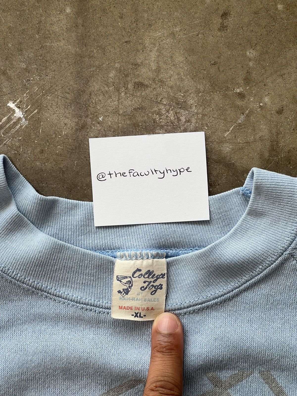 NCAA × Vintage Vintage 80s UNC Tarheels Rameses Crewneck XL Size US XL / EU 56 / 4 - 3 Thumbnail