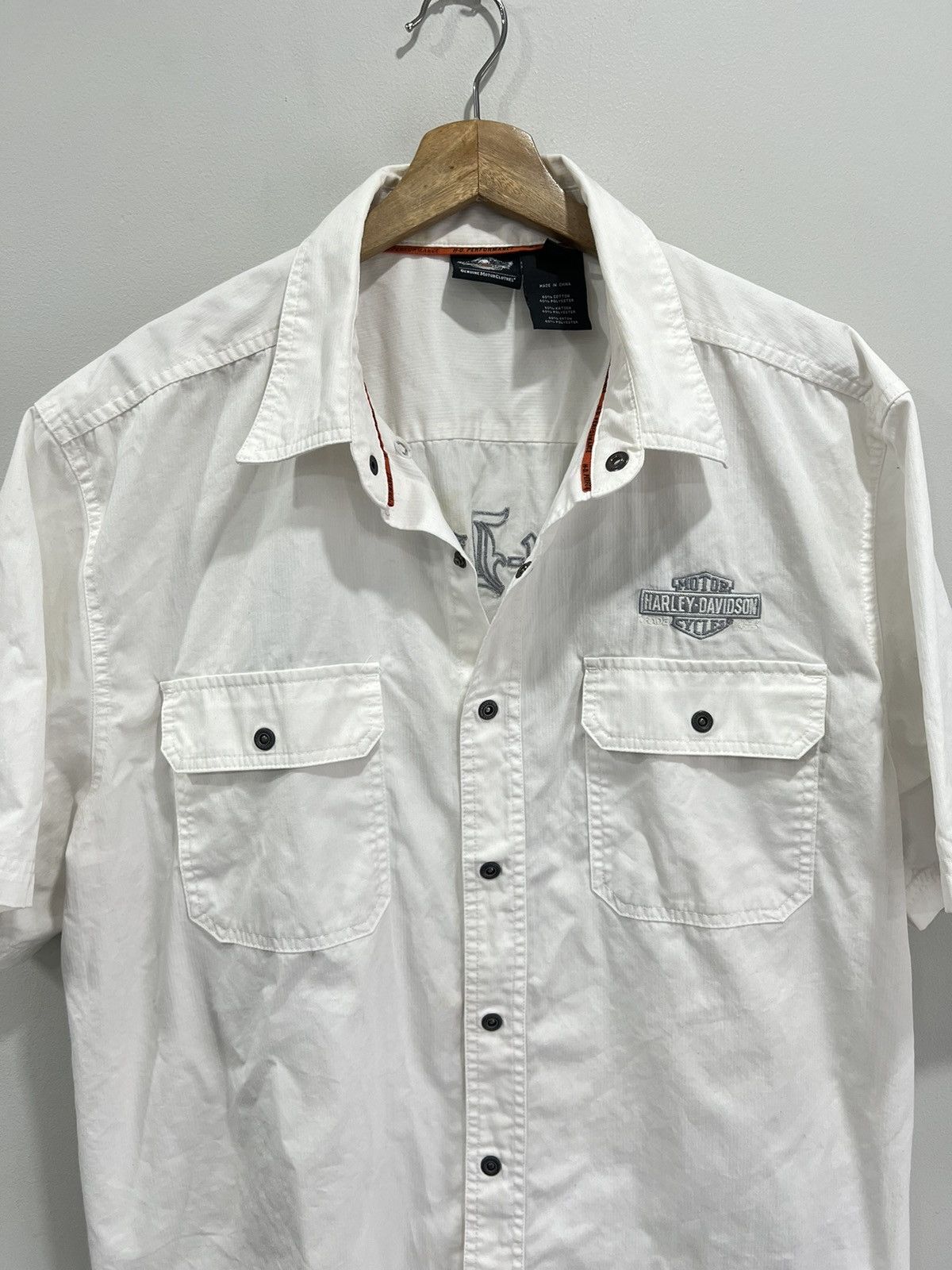 Harley Davidson Vintage Harley Davidson Button Up Shirt xxl Size US XXL / EU 58 / 5 - 4 Thumbnail