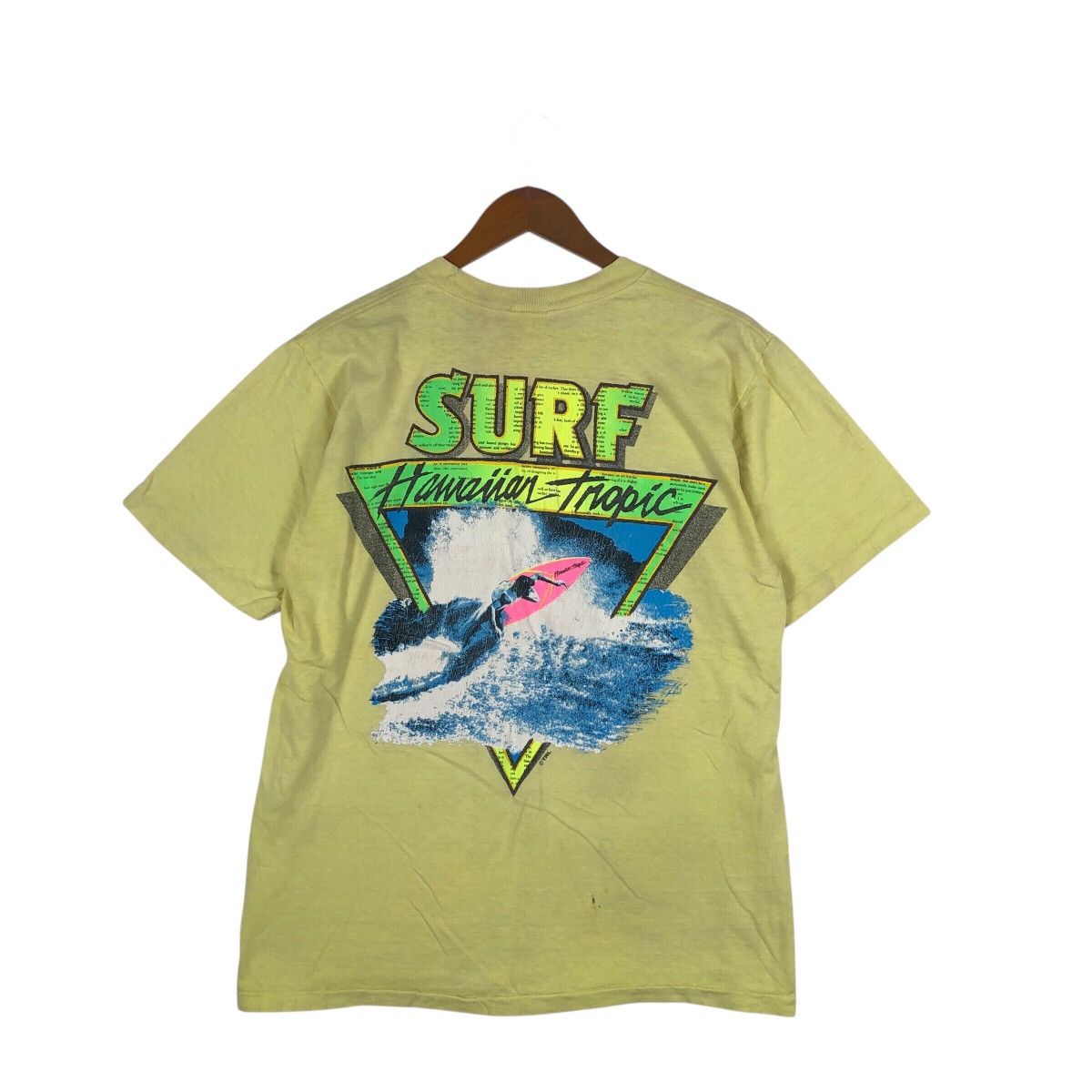 Vintage HAWAIIAN TROPIC Surf Rare Backprint T-Shirt Size US S / EU 44-46 / 1 - 1 Thumbnail
