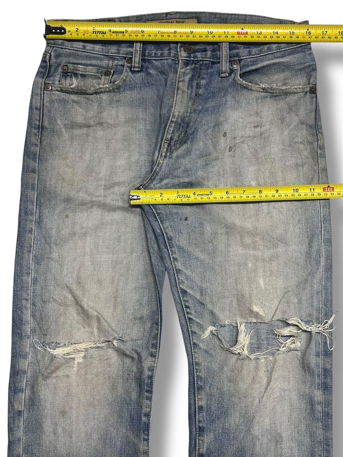 Uniqlo Uniqlo Vintage Distressed Distressed Regular Straight Faded Size US 32 / EU 48 - 12 Thumbnail