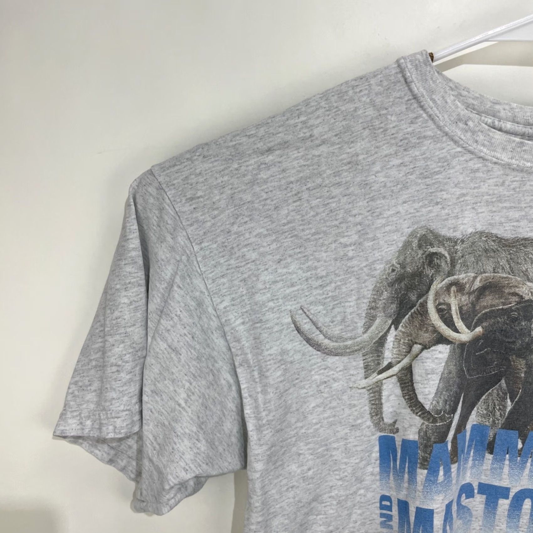 Vintage VINTAGE The Field Museum Mammoths And Mastodons Titans Of The Ice Age T Shirt XL Mens Gray Cotton Short Sleeve Crew Neck Graphic Print Logo DCT Size US XL / EU 56 / 4 - 4 Thumbnail
