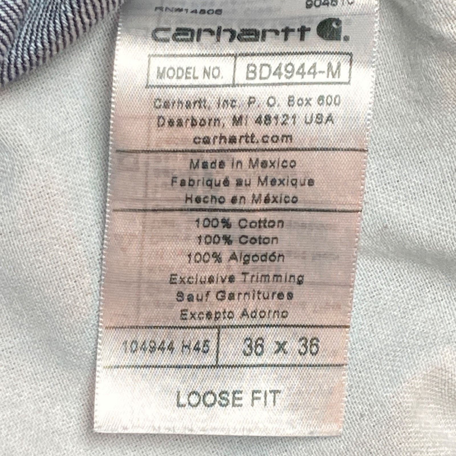 Carhartt Carhartt Double Knee Carpenter Jeans Mens 36x36 Loose Denim Size US 36 / EU 52 - 10 Thumbnail
