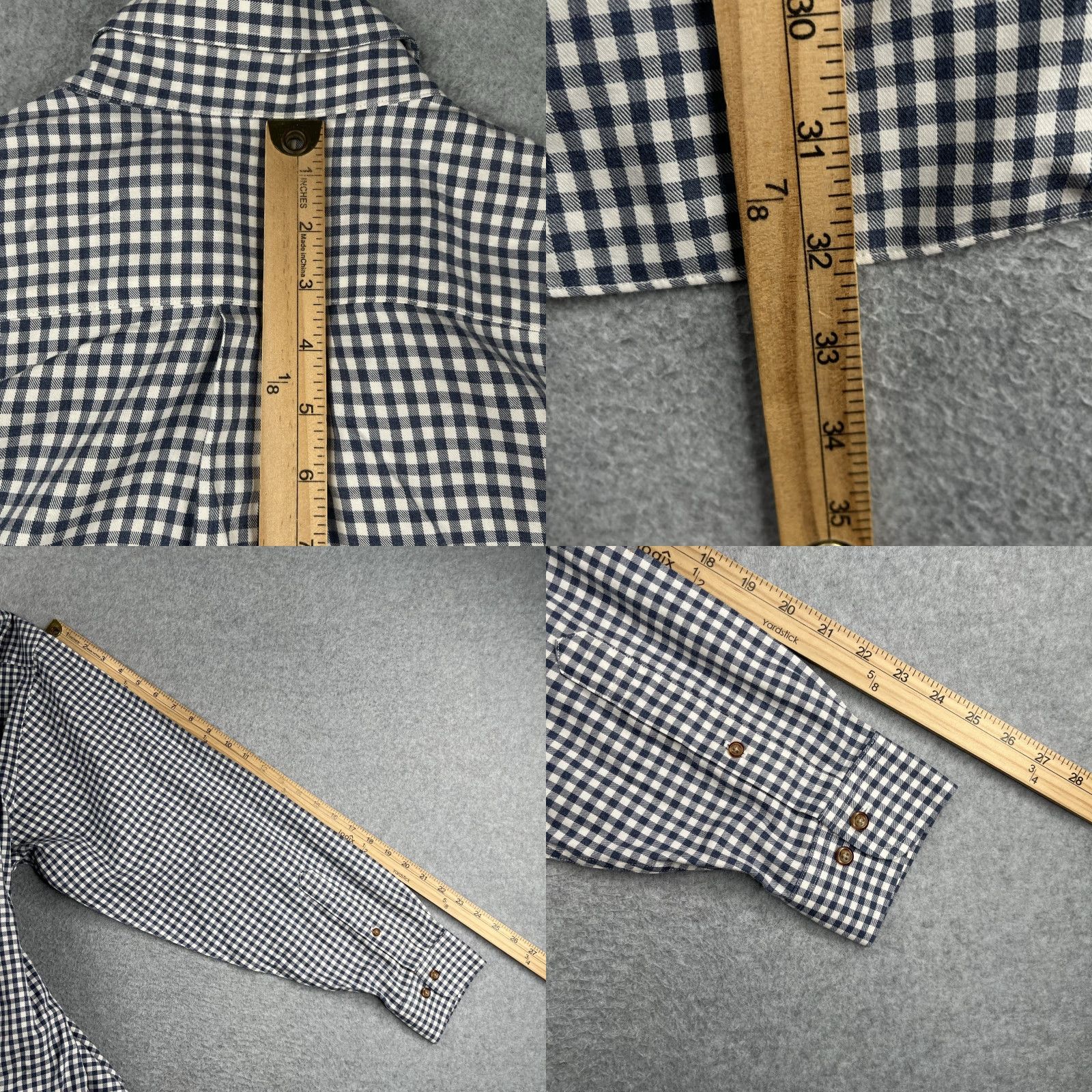 Brooks Brothers Brooks Brothers 346 Long Sleeve Shirt Mens L Navy Gingham Non Iron Button-Up Collared Button-Down Classic Preppy Colorful Shirt Size US L / EU 52-54 / 3 - 8 Thumbnail