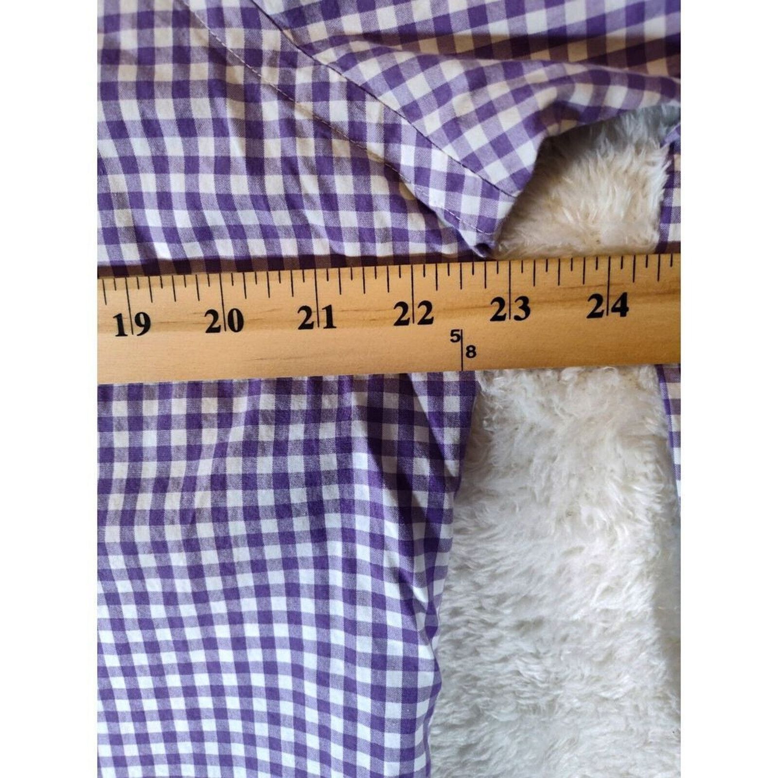 Ralph Lauren Ralph Lauren Large PURPLE WHITE GINGHAM Shirt Mens pony Size US L / EU 52-54 / 3 - 7 Thumbnail