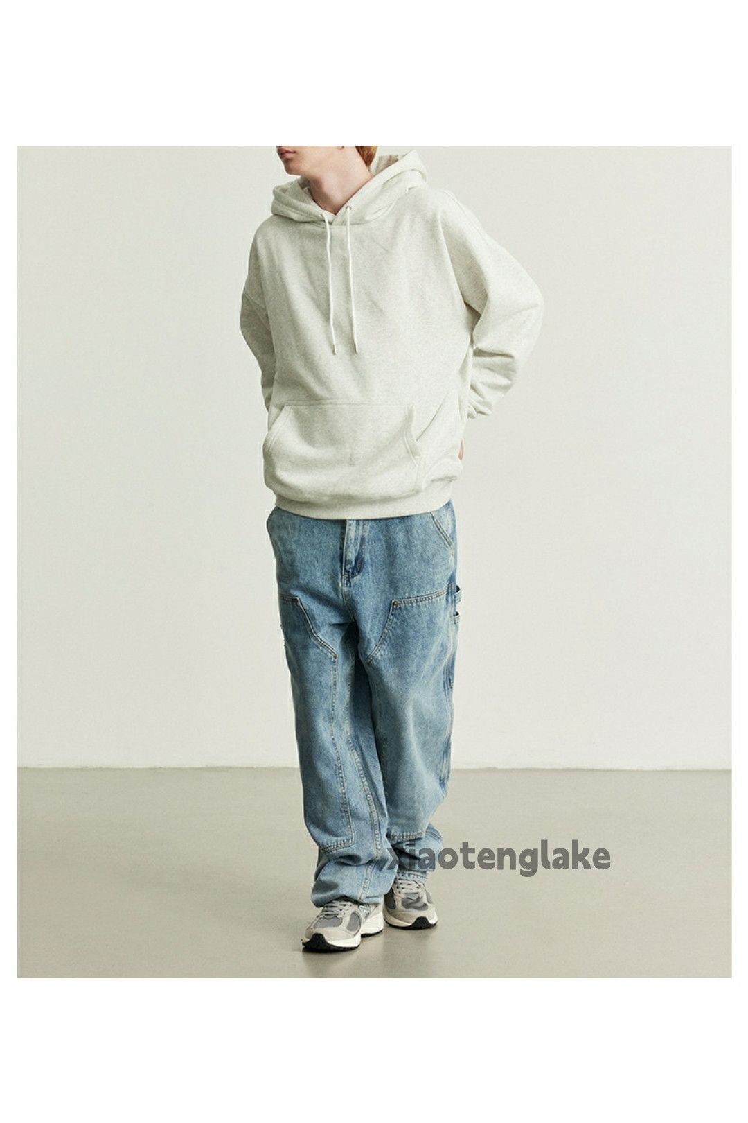 Jean × Vintage washed faded cleanfit skate hiphop loose baggy jeans Size US 32 / EU 48 - 9 Thumbnail