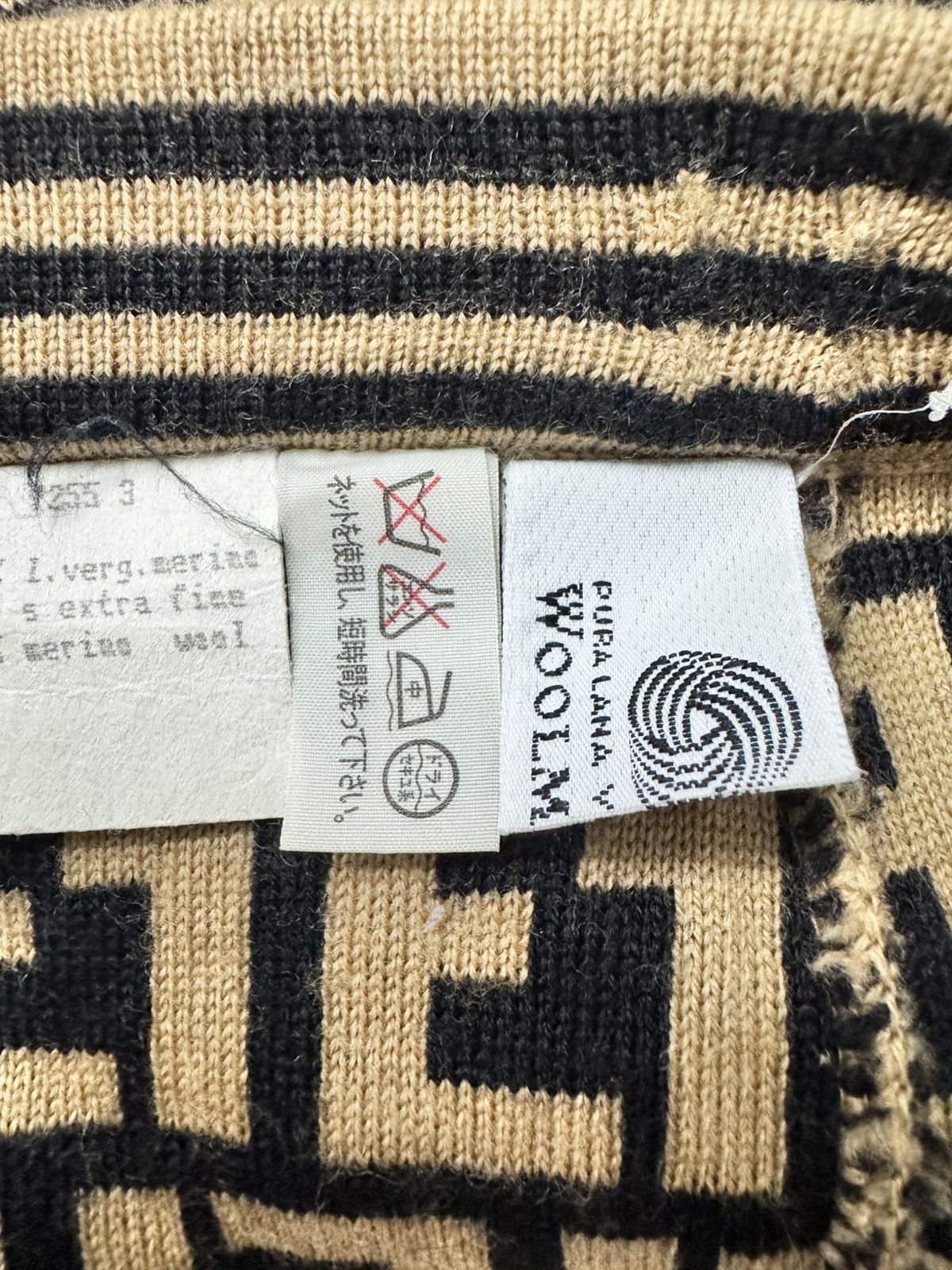 Fendi FENDI ZUCCA MONOGRAM WOOL MID LENGTH SKIRT Size 27" / US 4 / IT 40 - 5 Thumbnail