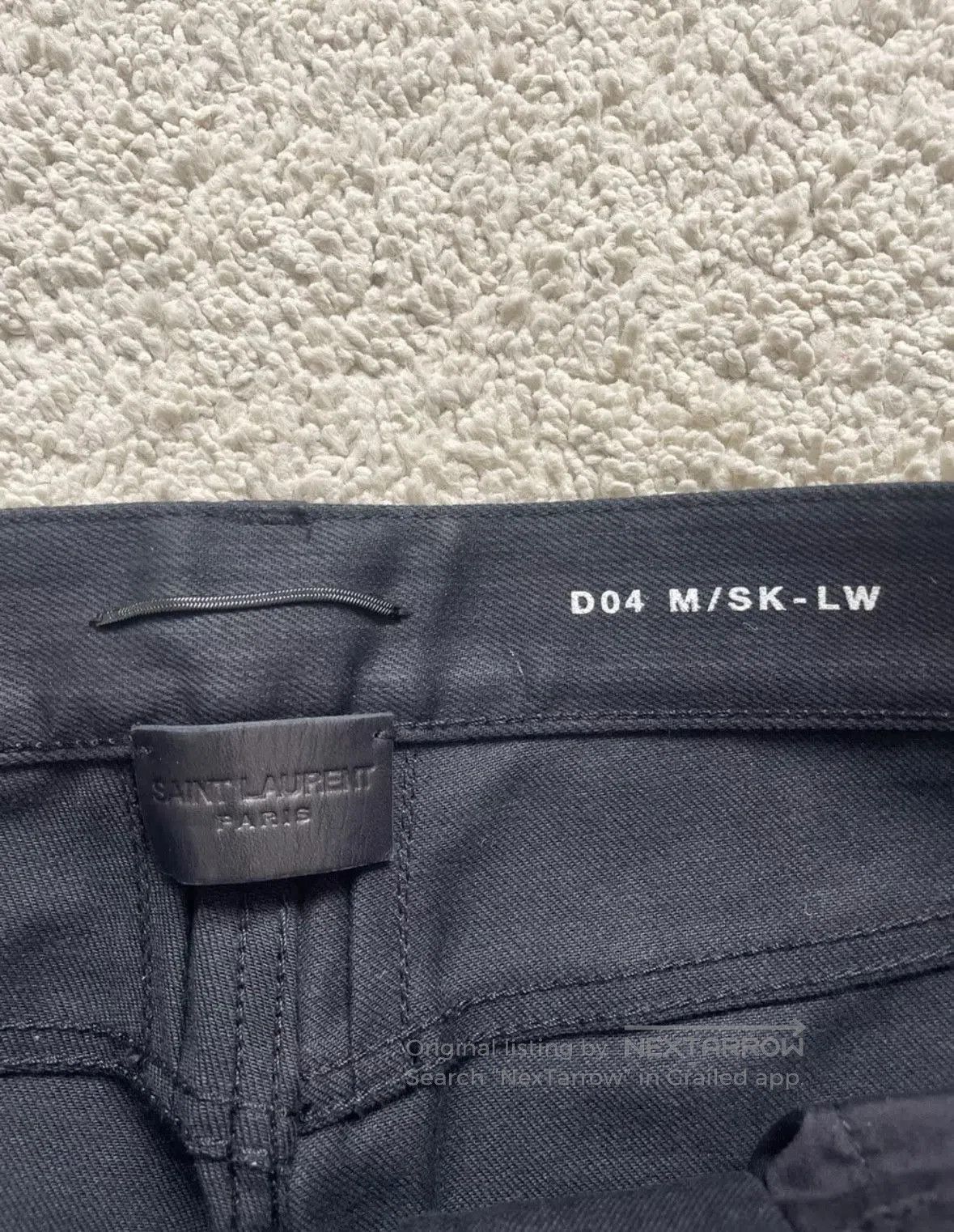Saint Laurent Paris black leather zippered skinny pants. Size US 30 / EU 46 - 7 Thumbnail