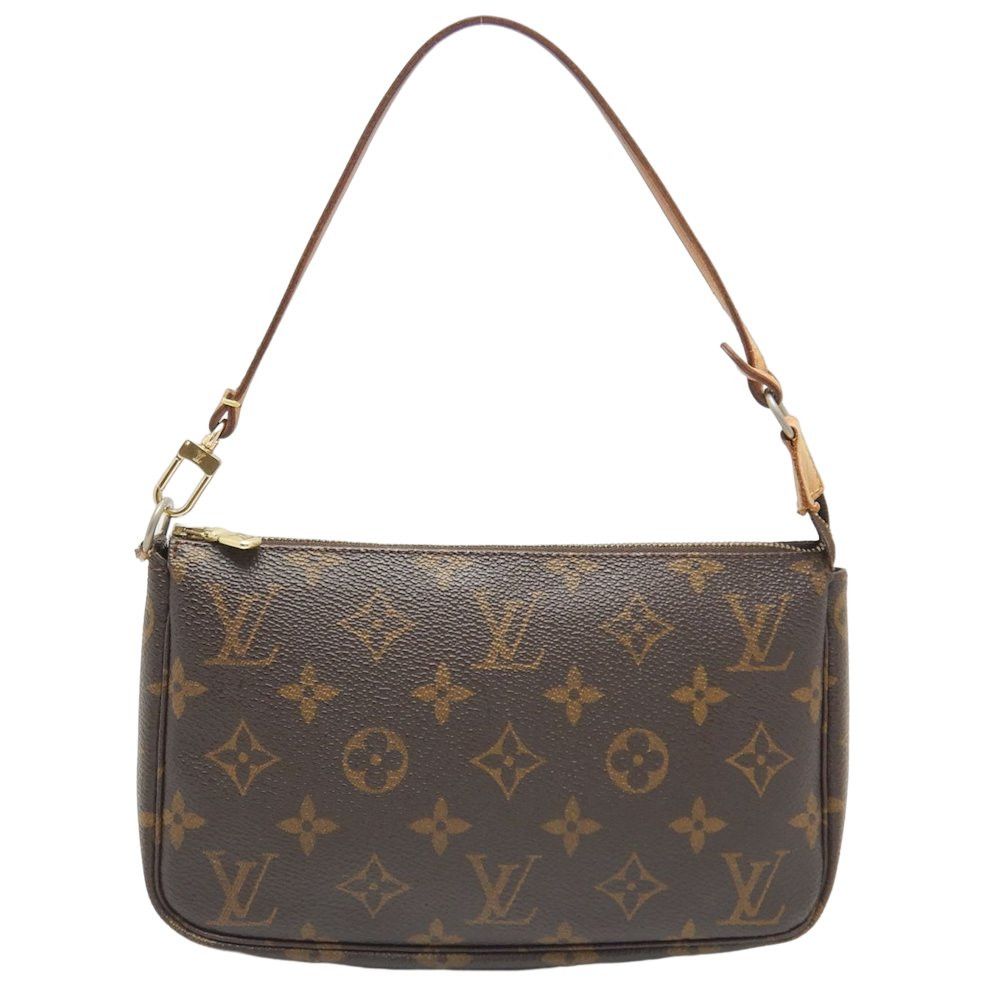 Louis Vuitton Monogram Pochette Accessoire Pouch Handbag Brown - Main Image