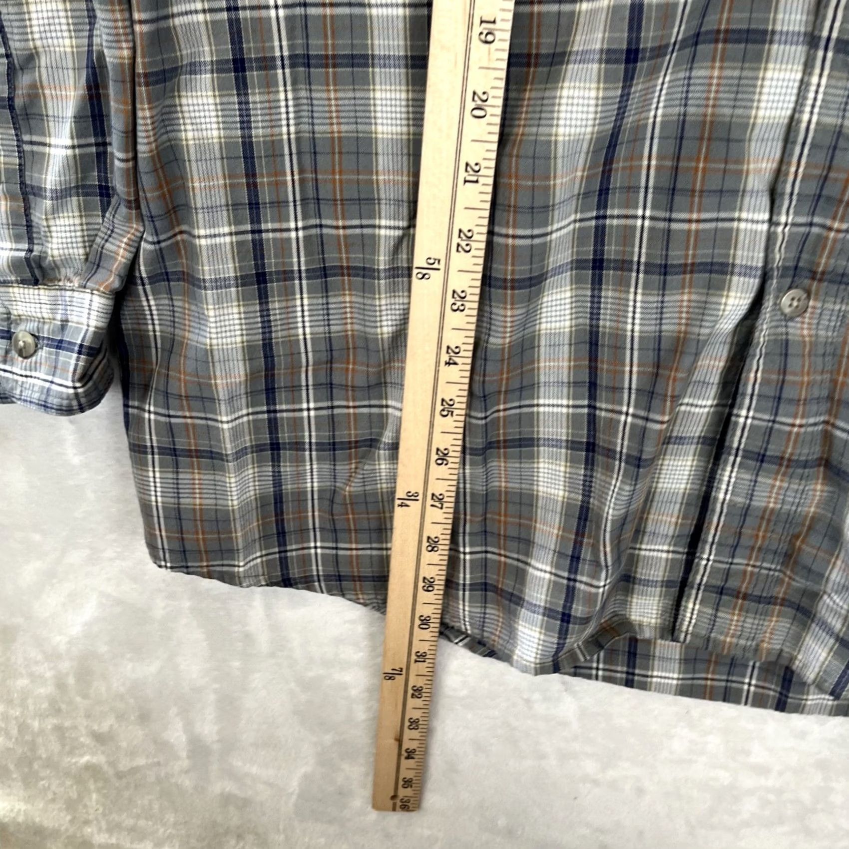 Wrangler VINTAGE Wrangler Rugged Wear Button Front Plaid Shirt Mens XL Western Gray Size US XL / EU 56 / 4 - 4 Thumbnail