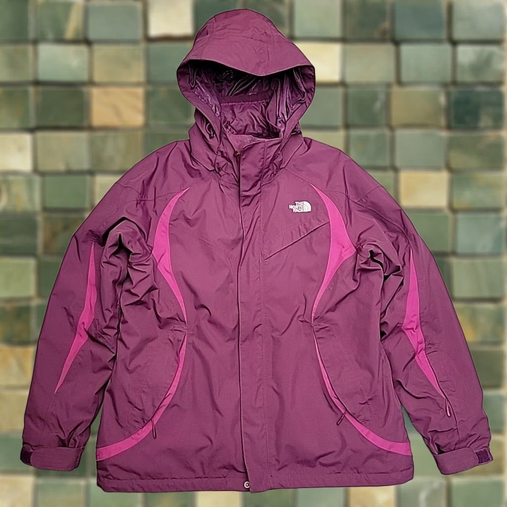 The North Face VINTAGE North Face Jacket Womens XL HyVent 3 in 1 Removeable Hood Snowboard Ski Coat Purple Size XL / US 12-14 / IT 48-50 - 1 Thumbnail