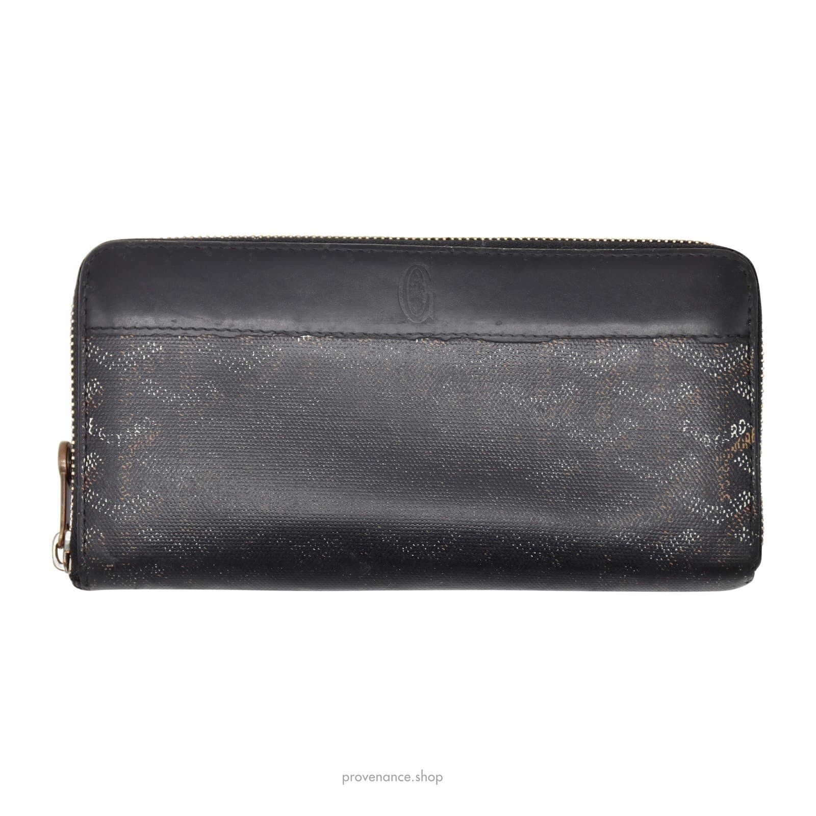 image of Goyard Matignon Zipped Wallet - Black Goyardine, Men's